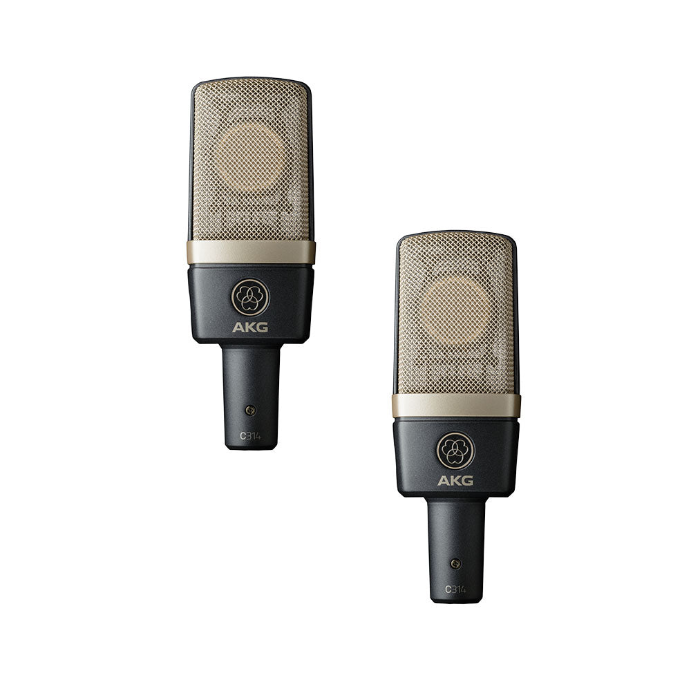 AKG C314 Stereo Set - Matched Pair with Case and Mounts