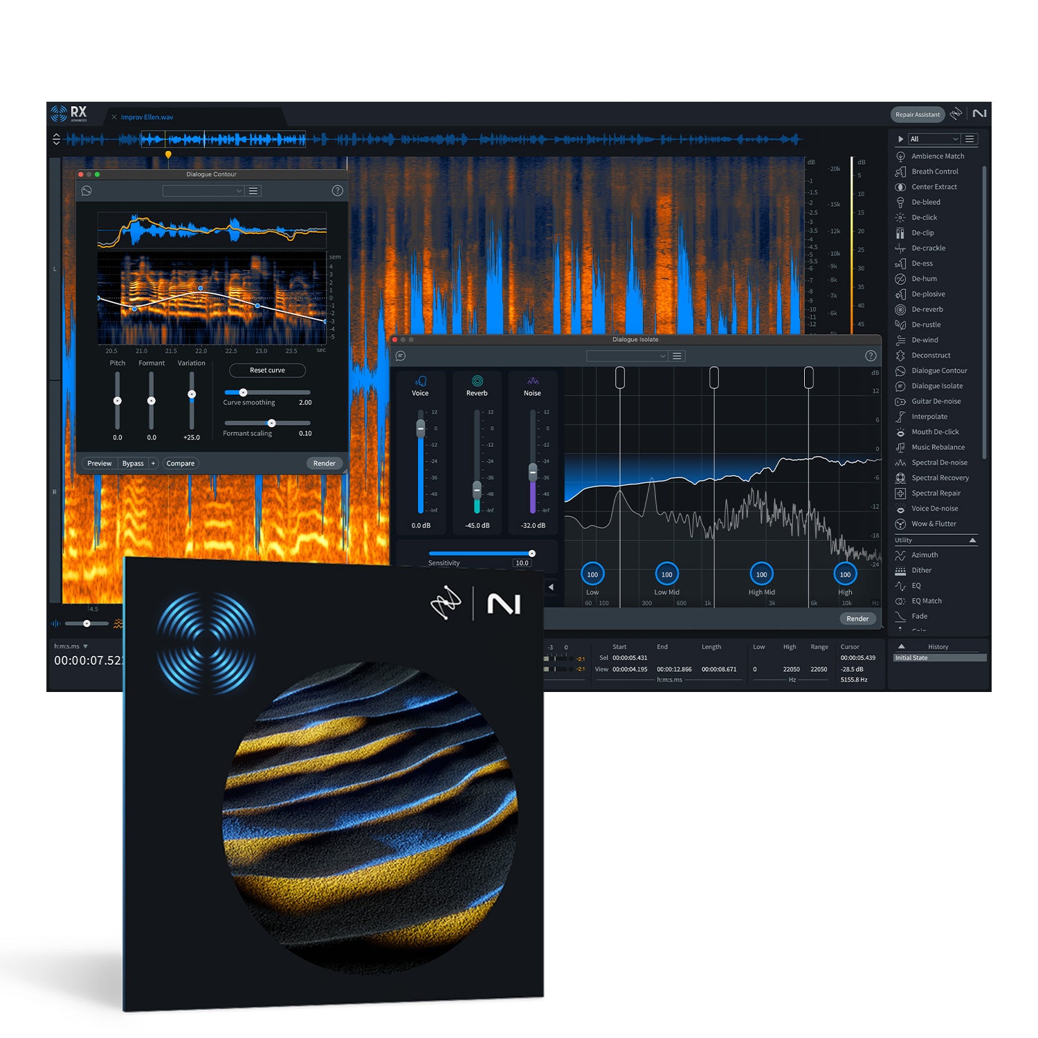 iZotope RX 11 Advanced - Audio Repair and Enhancement Software (Upgrade from Standard)
