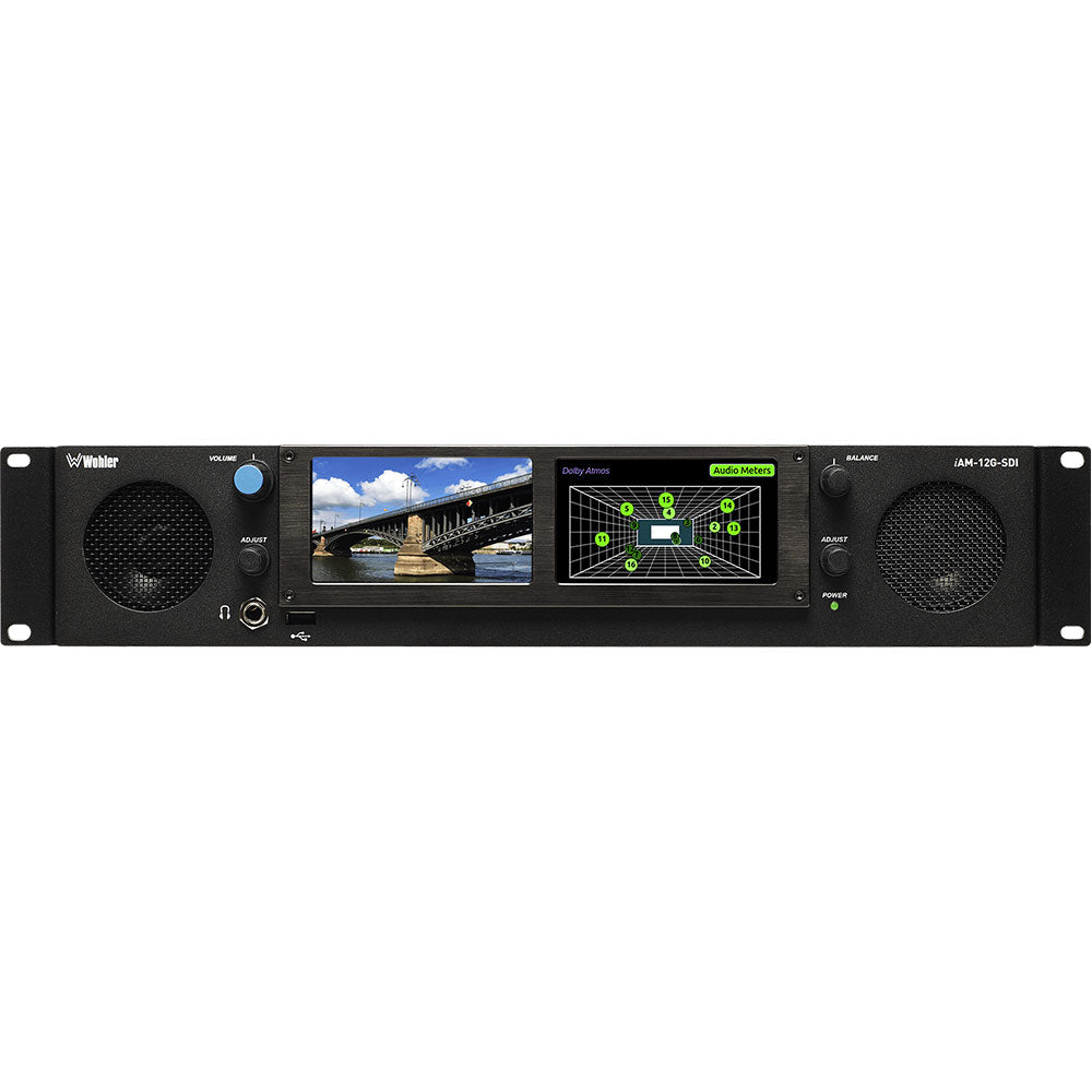 Wohler iAM-12G-SDI - 4K/12G-SDI Video and Audio Monitor