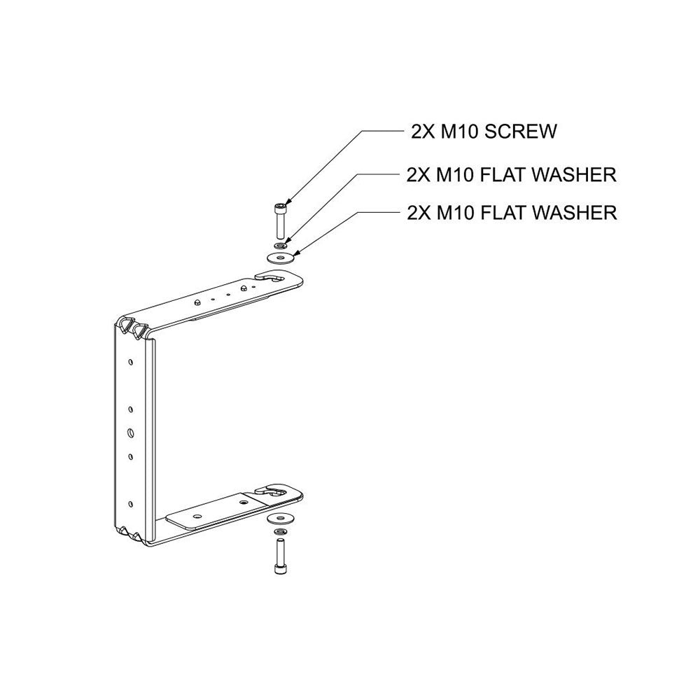 Bose AMM108 U-Bracket - Versatile Mount for AMM108 Loudspeaker