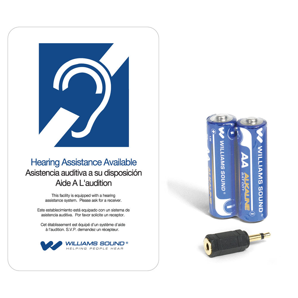 Williams AV PPA VP 37-00 Large-Area, Portable FM Assistive Listening System