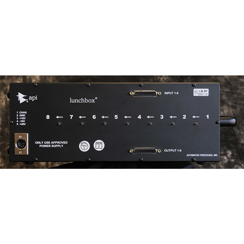 API 8-Slot High-Current Lunchbox 500 Series Chassis (with External Power Supply)