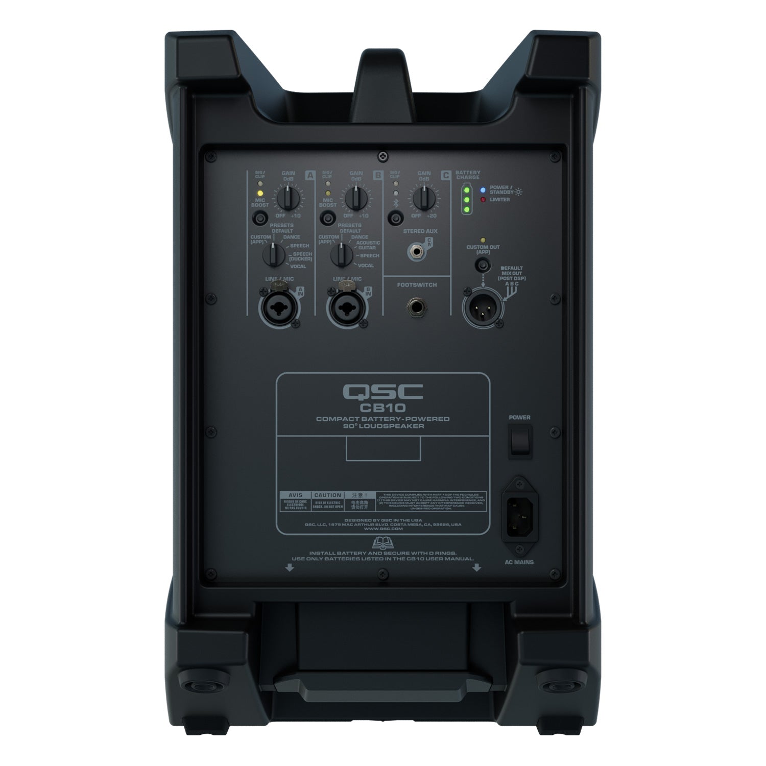 QSC CB10 - Compact Battery-Powered Loudspeaker System