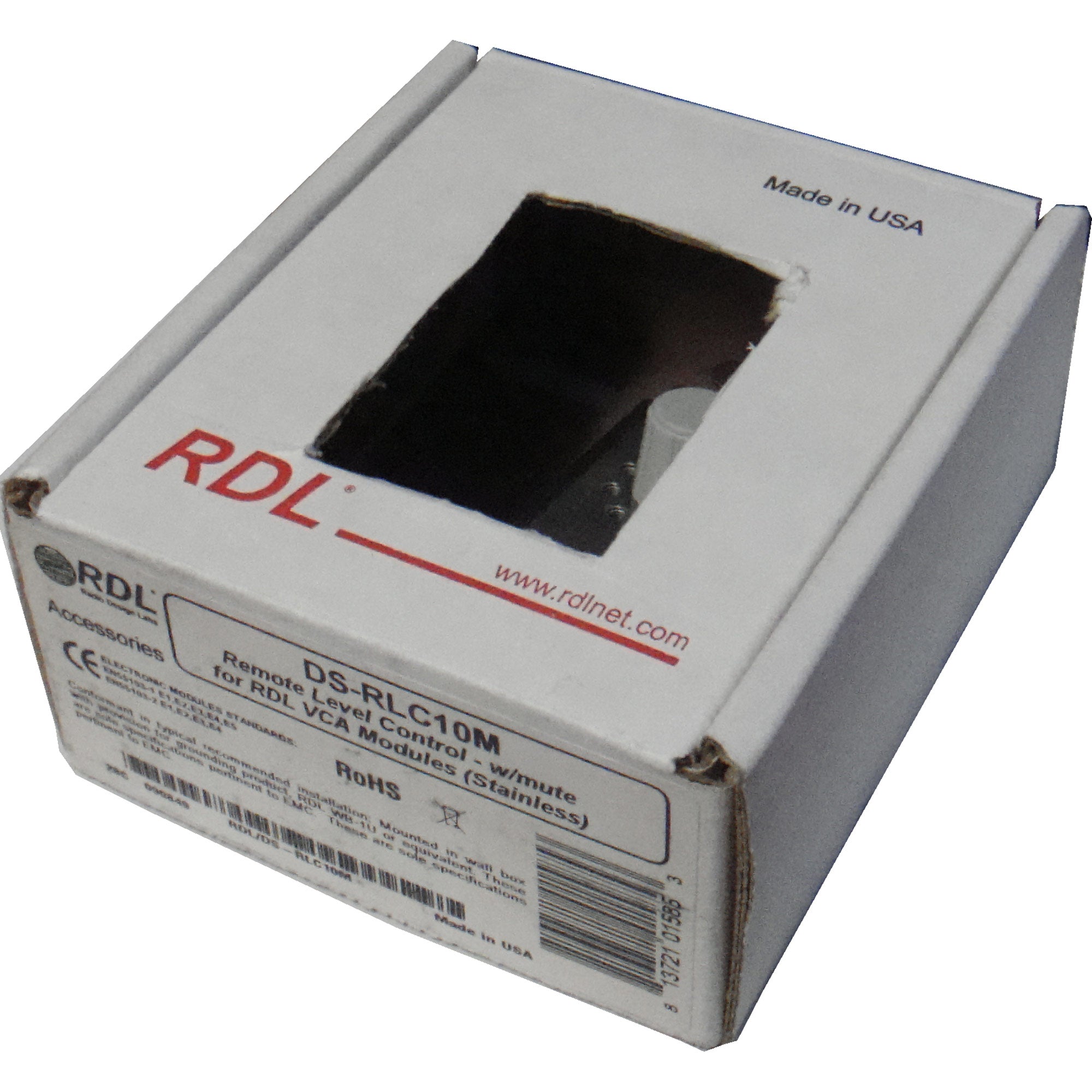 RDL DS-RLC10M Remote Level Control with Muting (Stainless) - B-Stock
