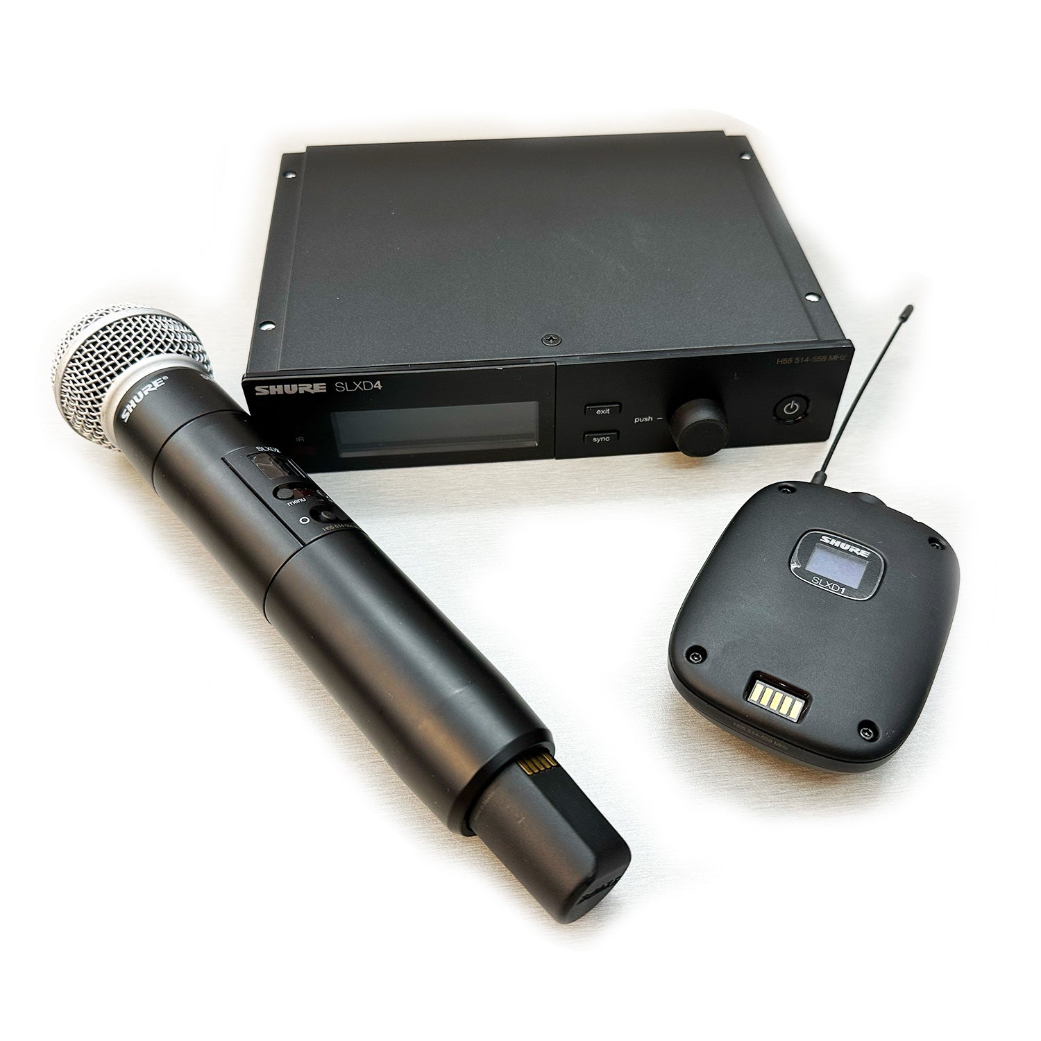 Shure SLXD124/85M - Combo Wireless System with SM58 and WL185M (H55 Band / 514-558 MHz) - B-Stock