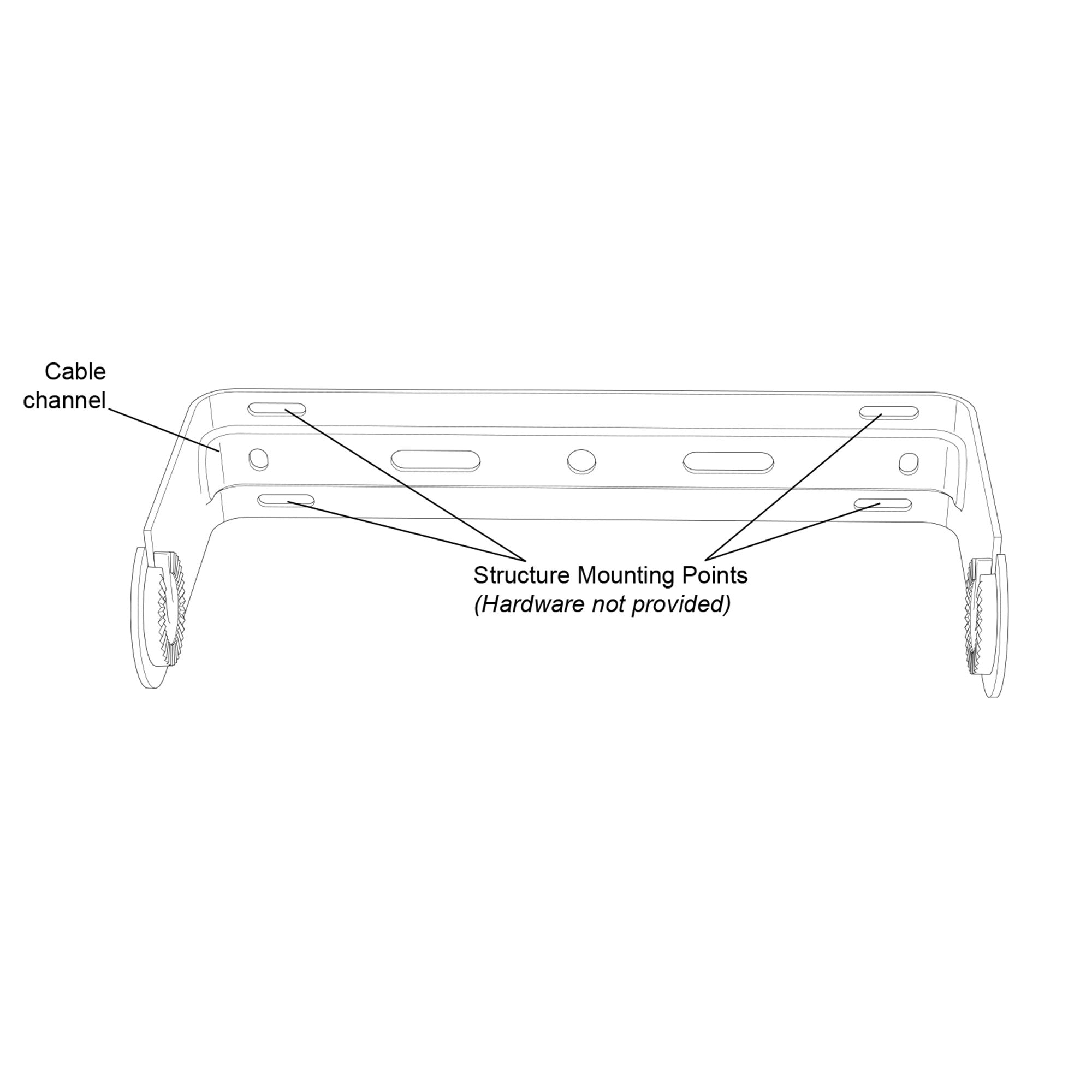 Biamp EXUB-S8 - ClickMount U-Bracket for Desono EX-S8 (Black)