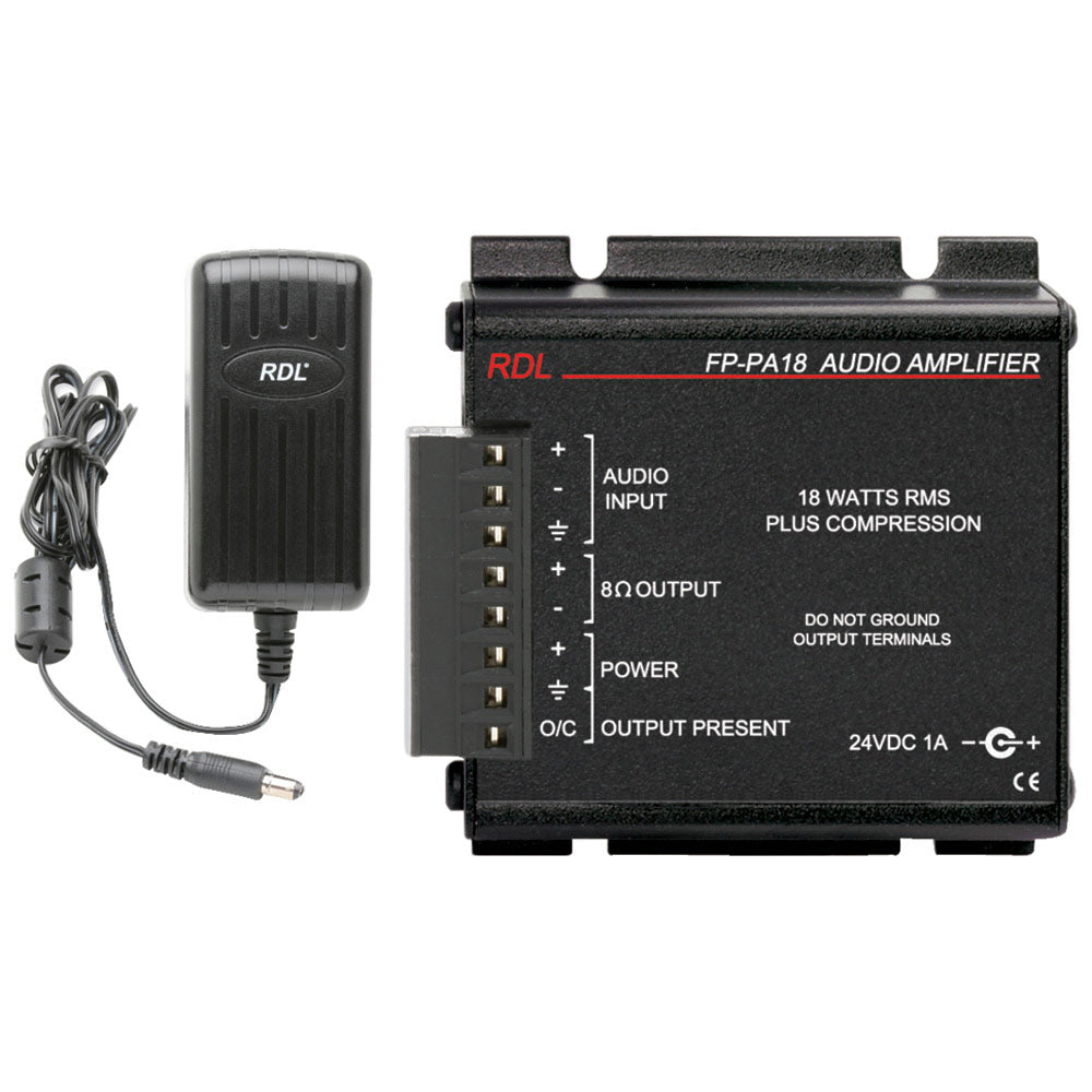 RDL FP-PA18 18 Watt Mono Installation Power Amplifier