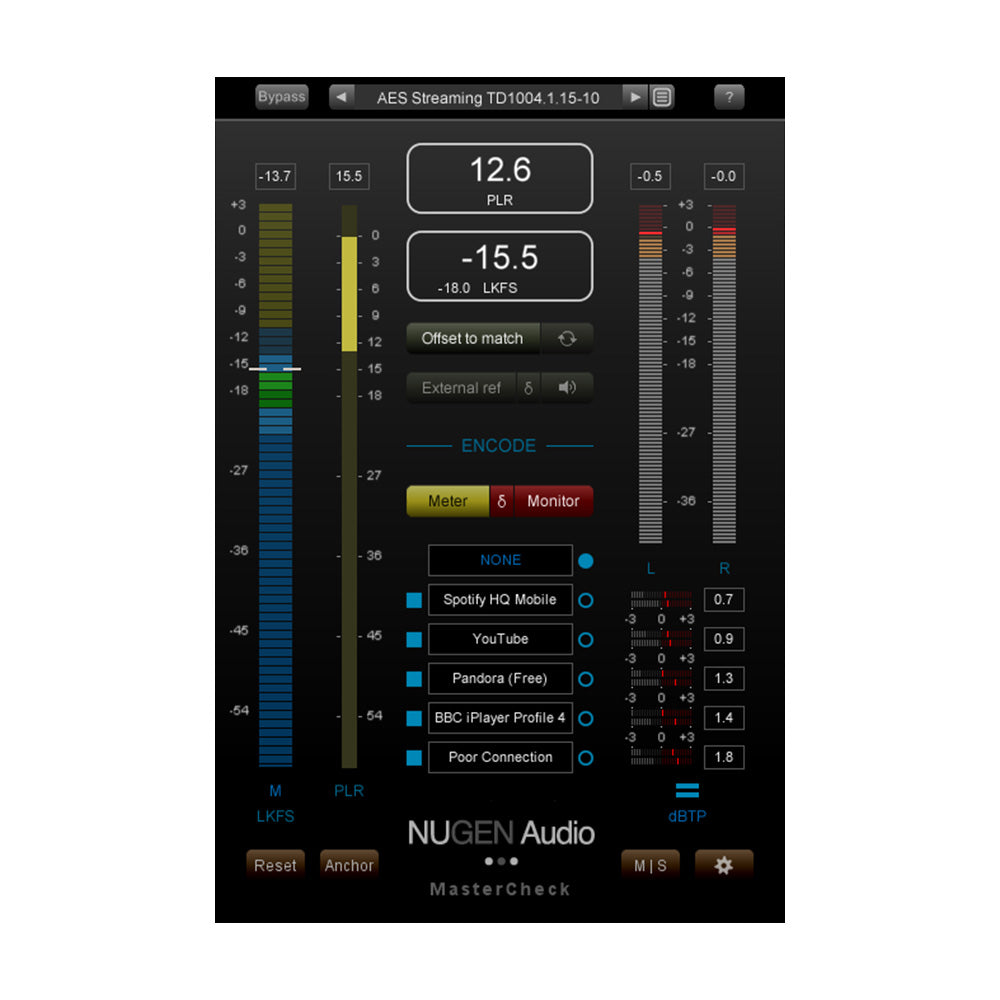 NUGEN Audio MasterCheck - Music Industry Loudness and Dynamics Tools (VST/AU/AAX)