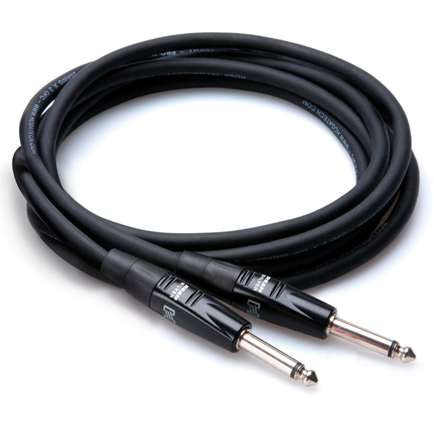 Hosa HGTR-005 REAN Straight to Same Pro Guitar Cable, 5 feet