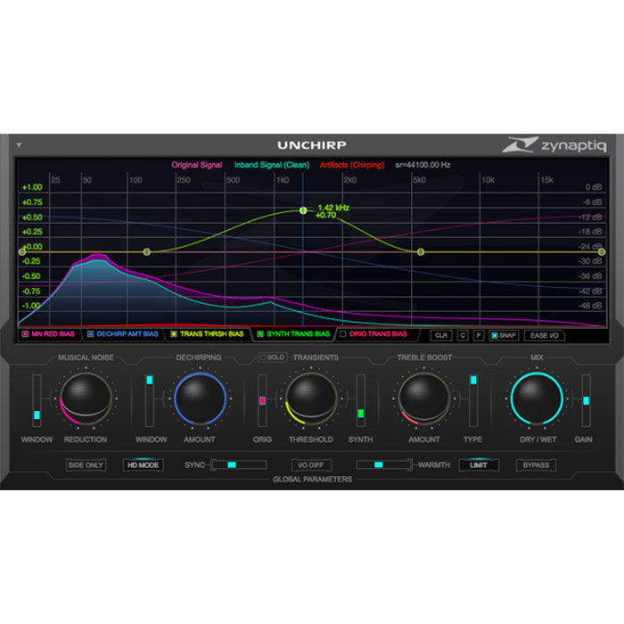 Zynaptiq Unchirp - Audio Artifact Removal Plugin (VST/AU/AAX/RTAS)