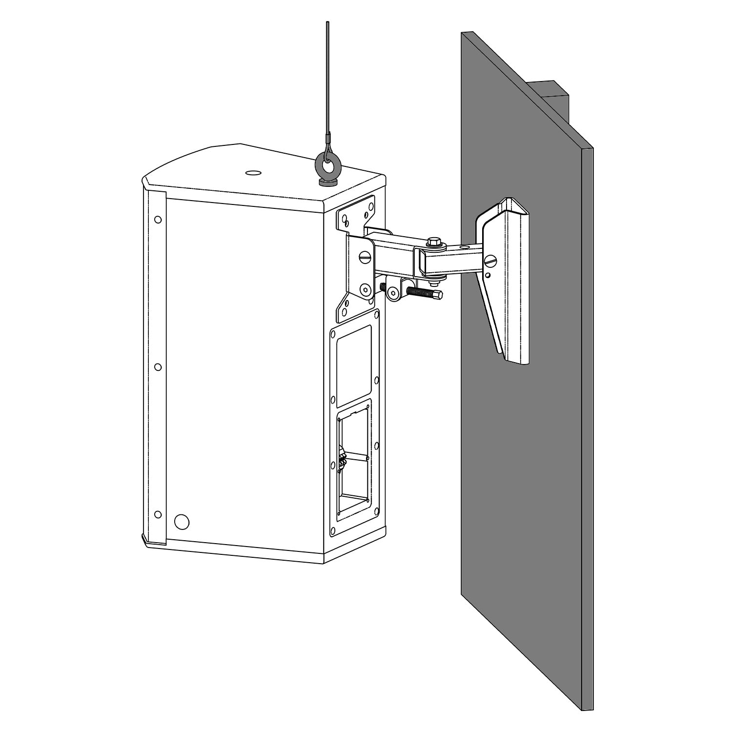 Electro-Voice EVC-WB - Wall Bracket for EVC-1082 / EVC-1122 / EVC-1152 Loudspeakers (White)