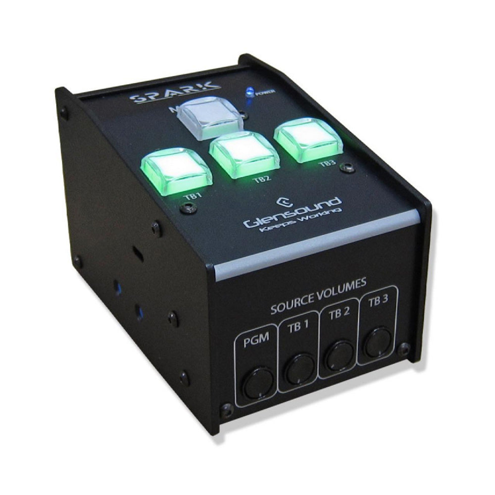Glensound SPARK 3 - Sub Compact Single Dante User Commentary Unit with 3 Talkback Channels