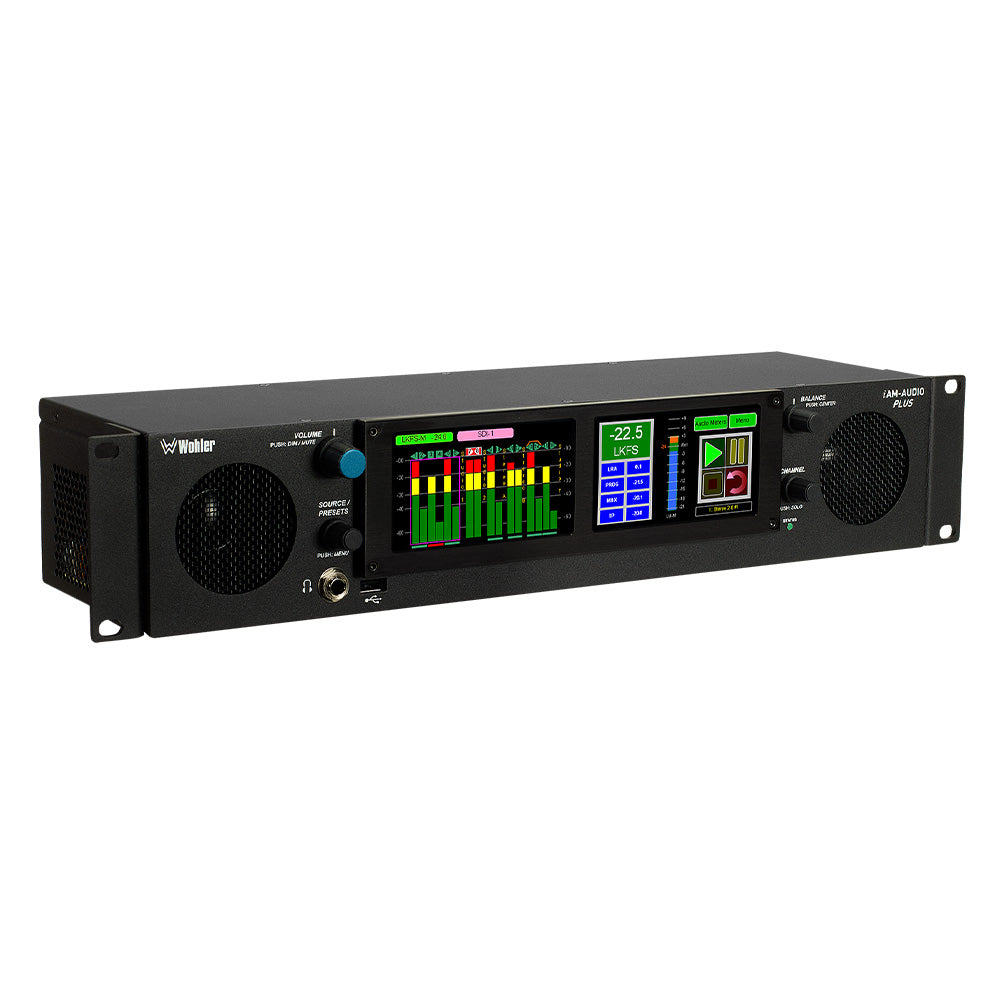 Wohler iAM-AUDIO-2 PLUS - 16-Channel 3G-SDI and Analog Audio Monitor