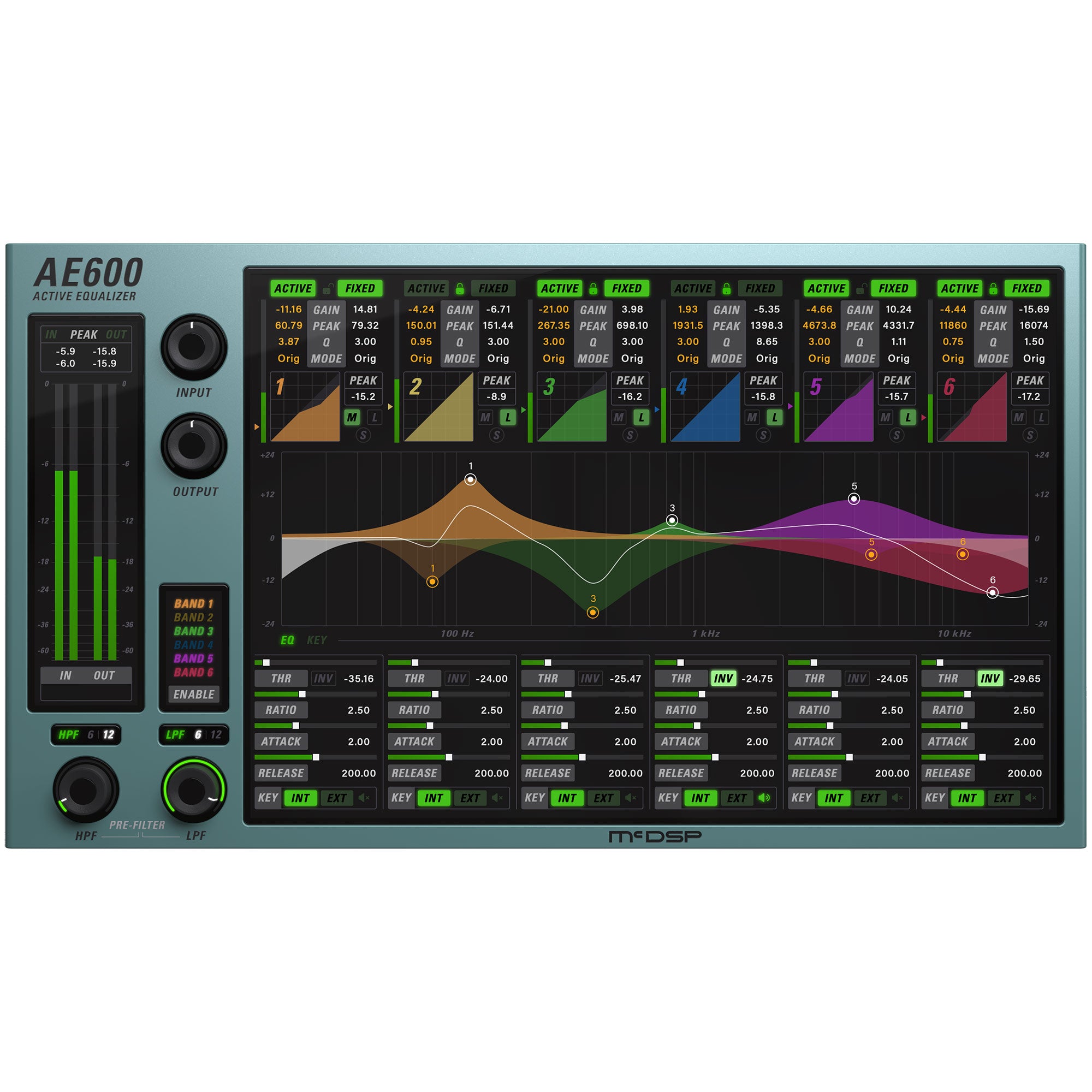 McDSP AE600 Active EQ HD V7 - Advanced Dynamic Equalization (VST/AU/AAX DSP)