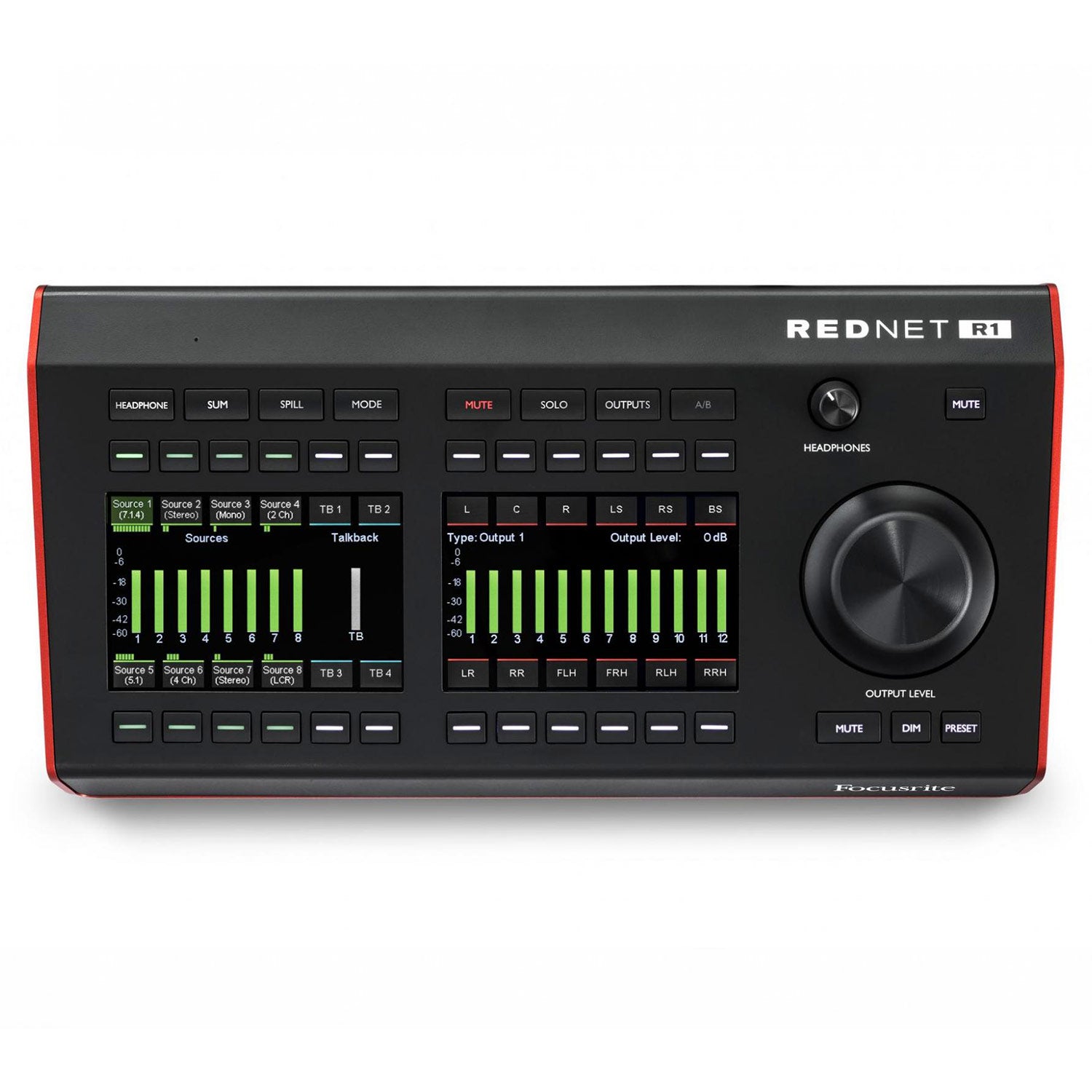 Focusrite RedNet R1 Dante, Pro Tools | HD and Thunderbolt Interface System with Monitor Controller