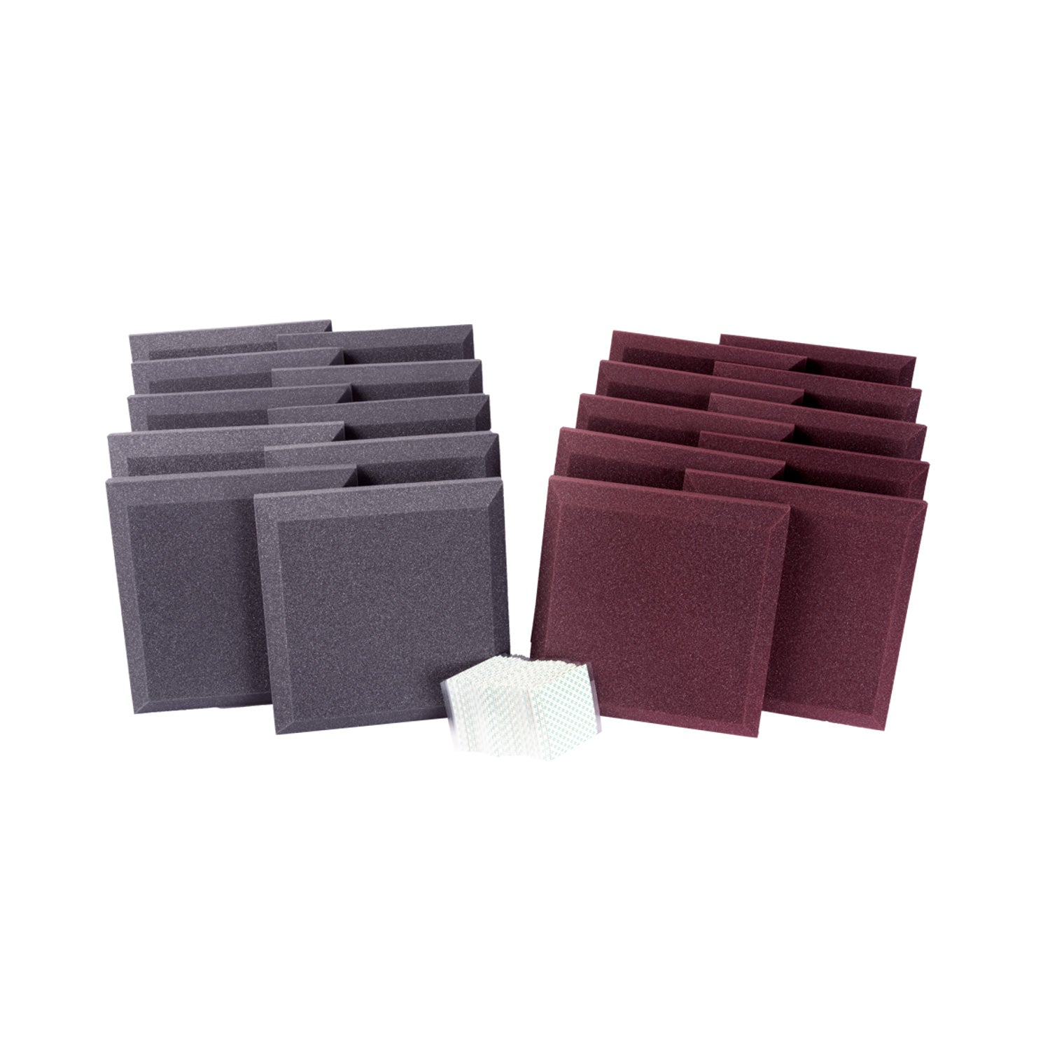 Auralex Home Office Kit - Studiofoam Panel Kit (Burgundy/Charcoal)