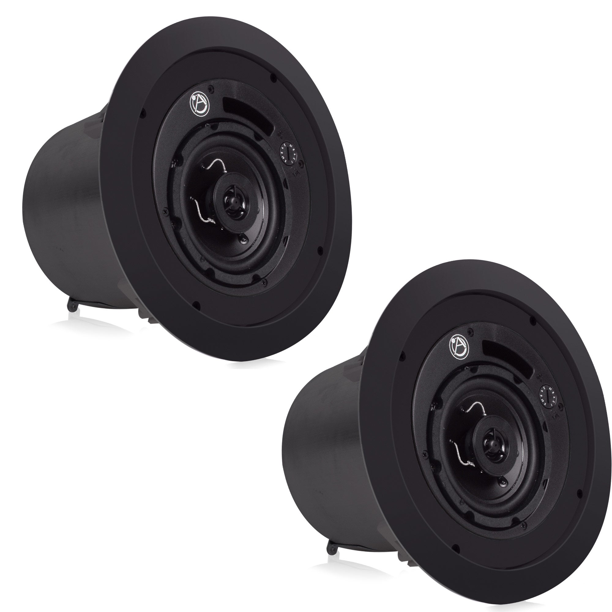 AtlasIED FAP42T-B - 4-Inch In-Ceiling Loudspeaker with Transformer (Black)