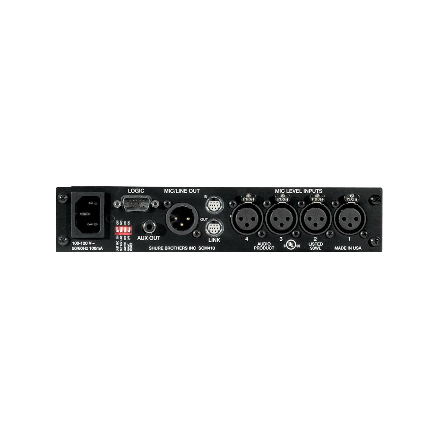 Shure SCM410 - 4-Channel Rack Mountable Automatic Mixer