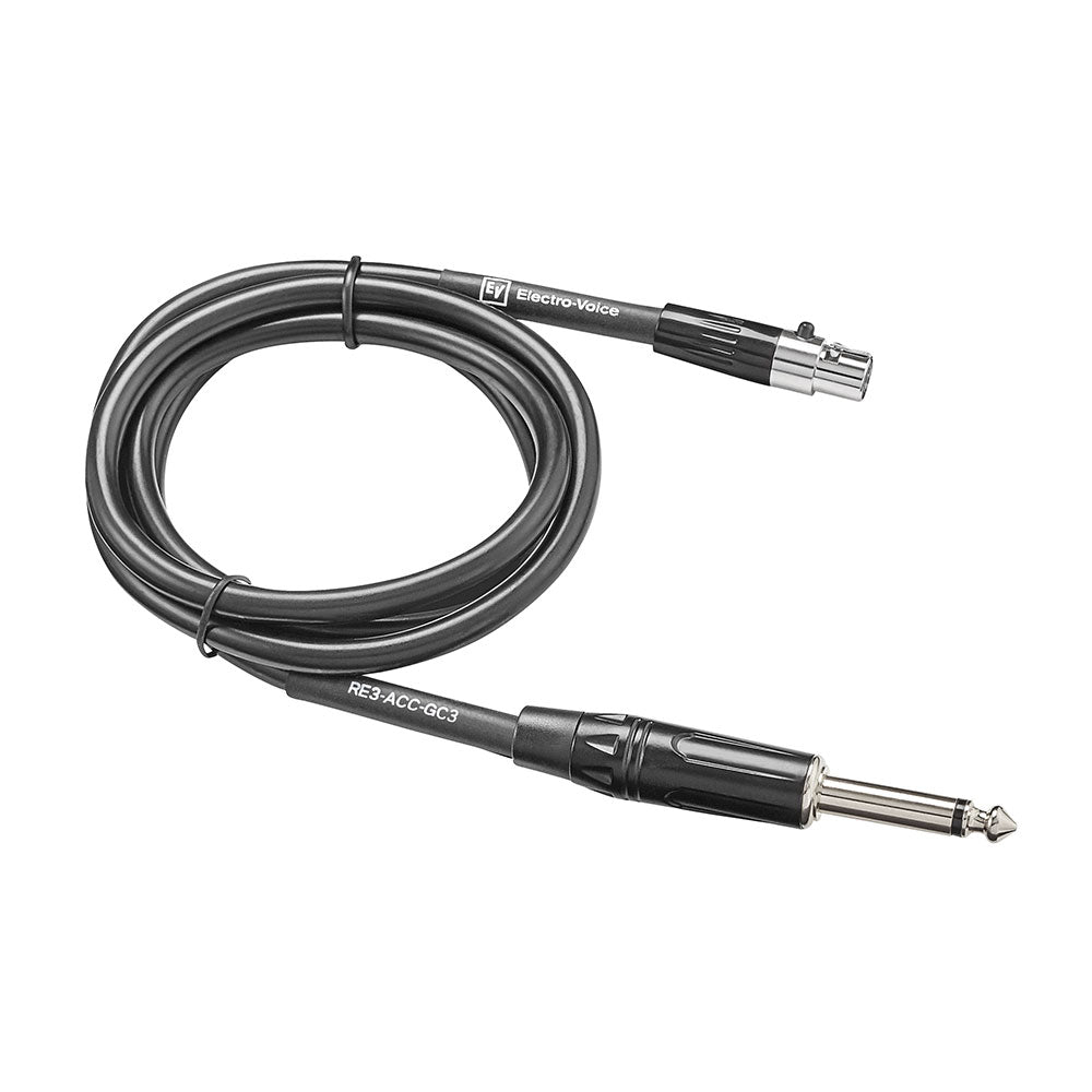 Electro-Voice RE3-ACC-GC3 Wireless Instrument Cable - 1/4" to TA4F