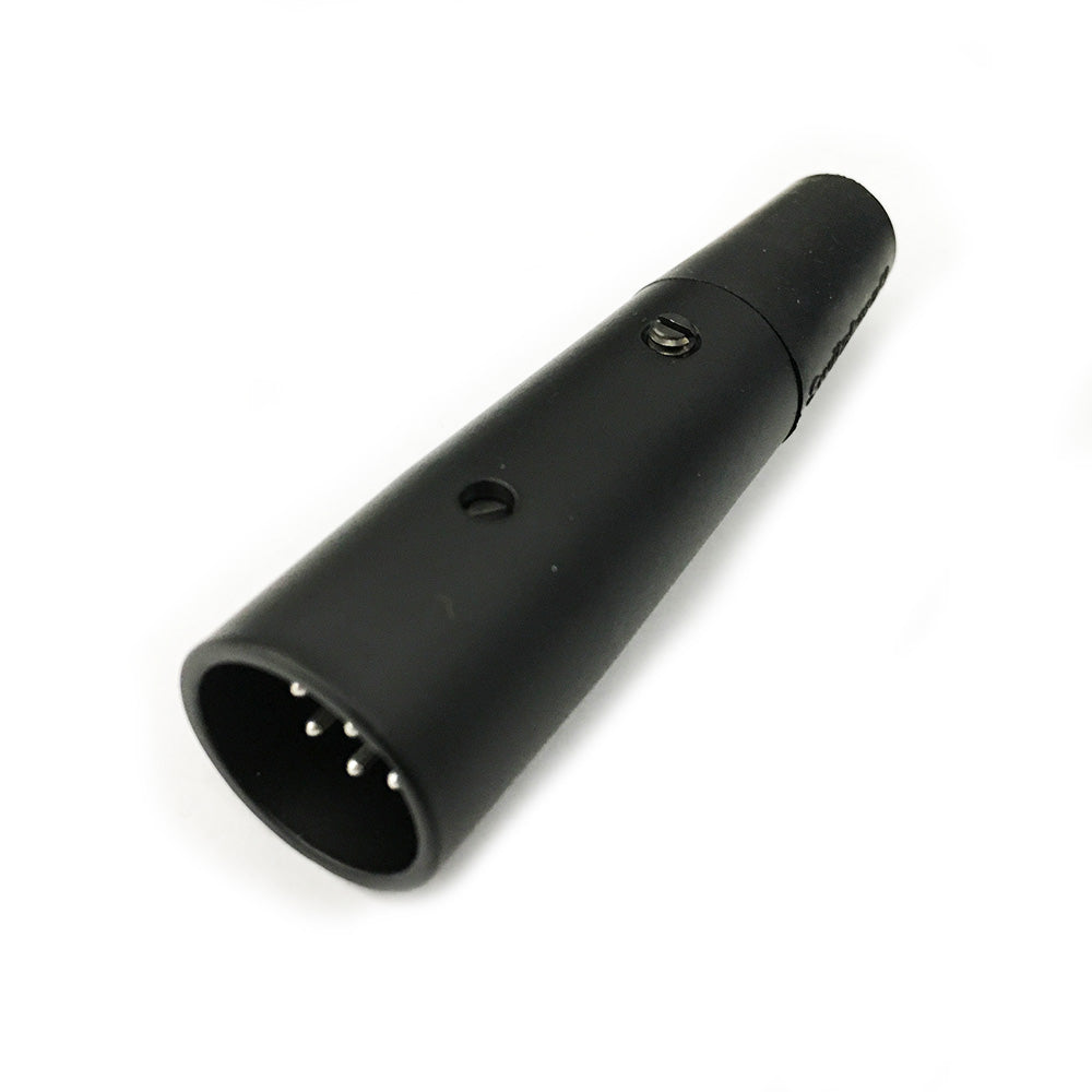 Switchcraft A6MB 6-Pin XLR Female Connector (Black/Nickel Pins)