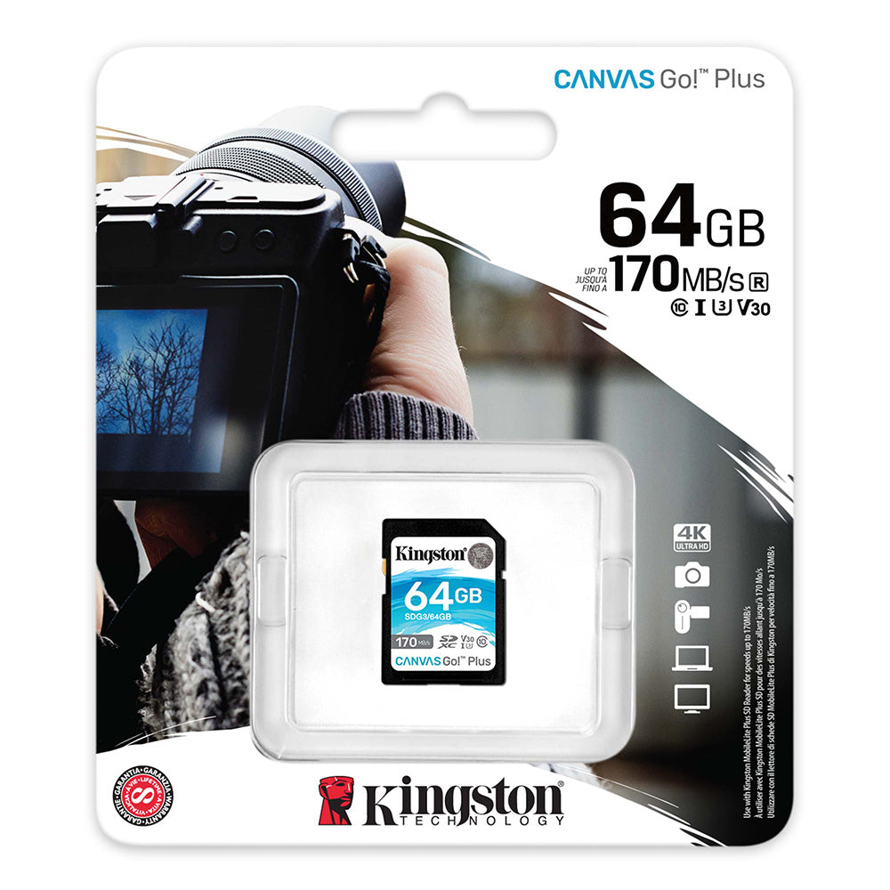 Kingston 7LC089 - Canvas Go! Plus 64GB SD/XC Media Card