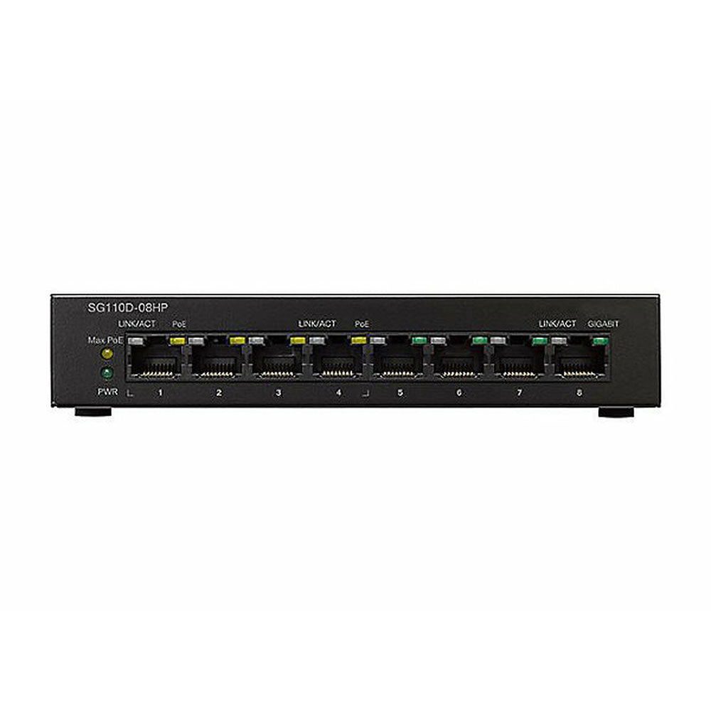 MyMix Basic 8 - 8-Port Unmanaged Network Switch with PoE