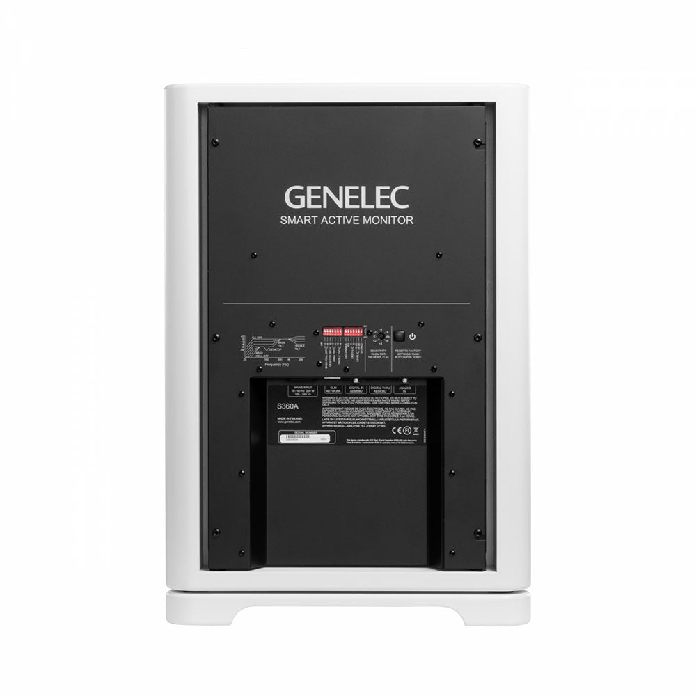 Genelec S360 SAM Smart Active Studio Monitor (White / Single)