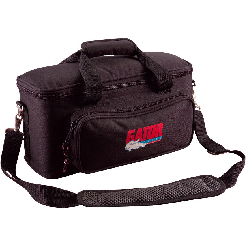 Gator GM-12B Padded 12 Space Microphone Bag with Exterior Pocket For Cables