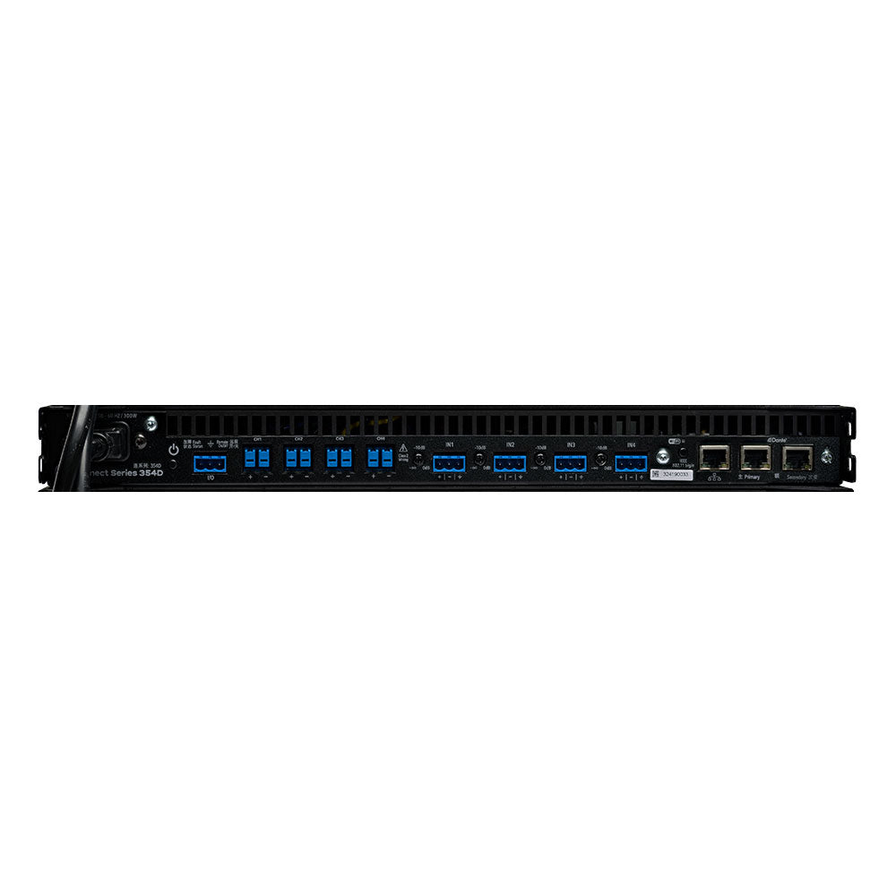LEA Professional Connect 354D - 4-Channel IoT-Enabled Install Power Amplifier with Dante