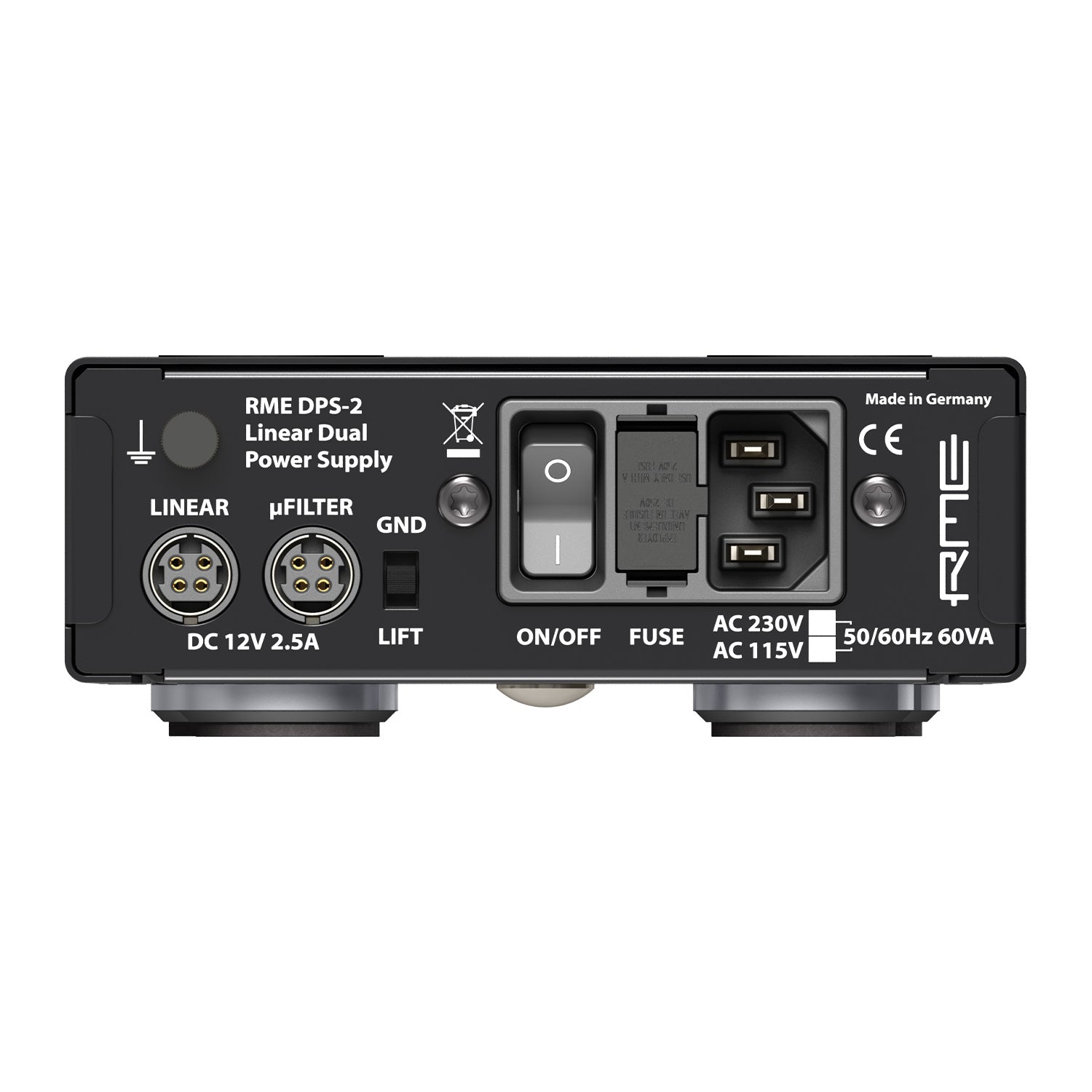 RME DPS-2 - Linear Super Low Noise Dual Audio Power Supply with Mu-Filter and Sensor Technology