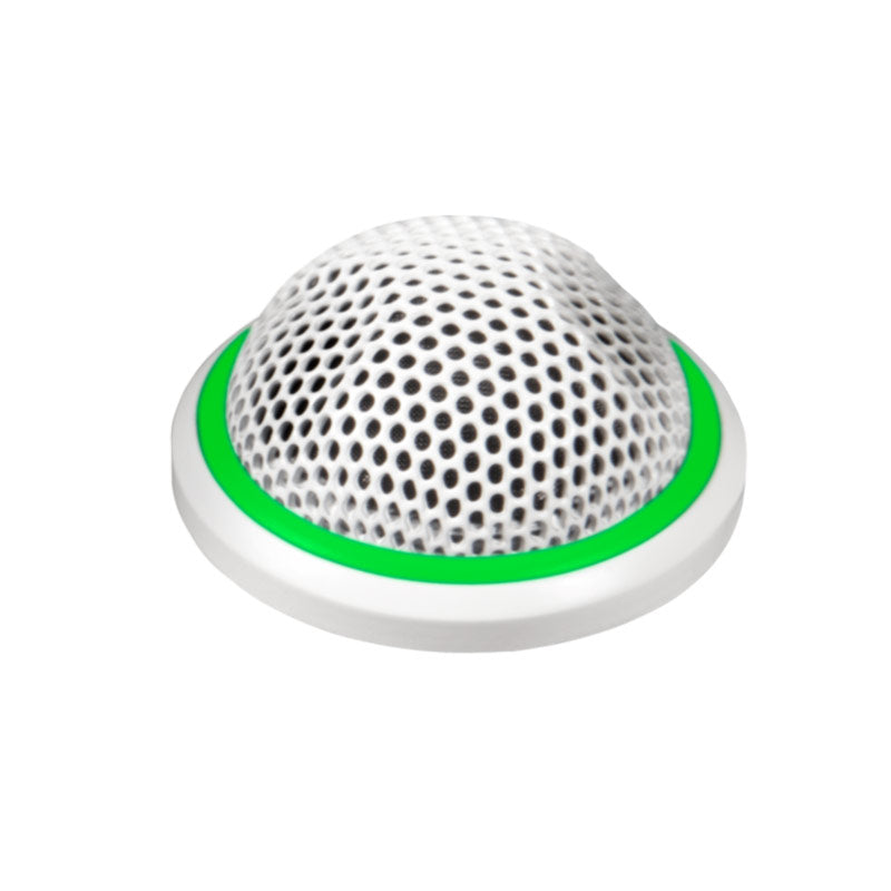 Shure MX395W/BI-LED White Bidirectional Miniature Boundary Mic, Bi-Color LED Status Indicator