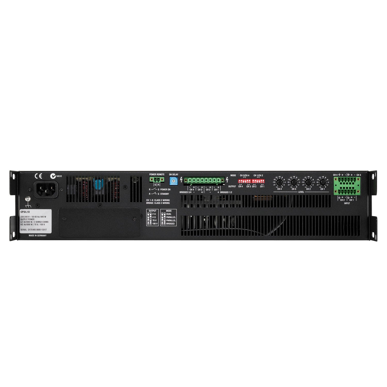 Electro-Voice CPS4.10 - Four-Channel Commercial Power Amplifier