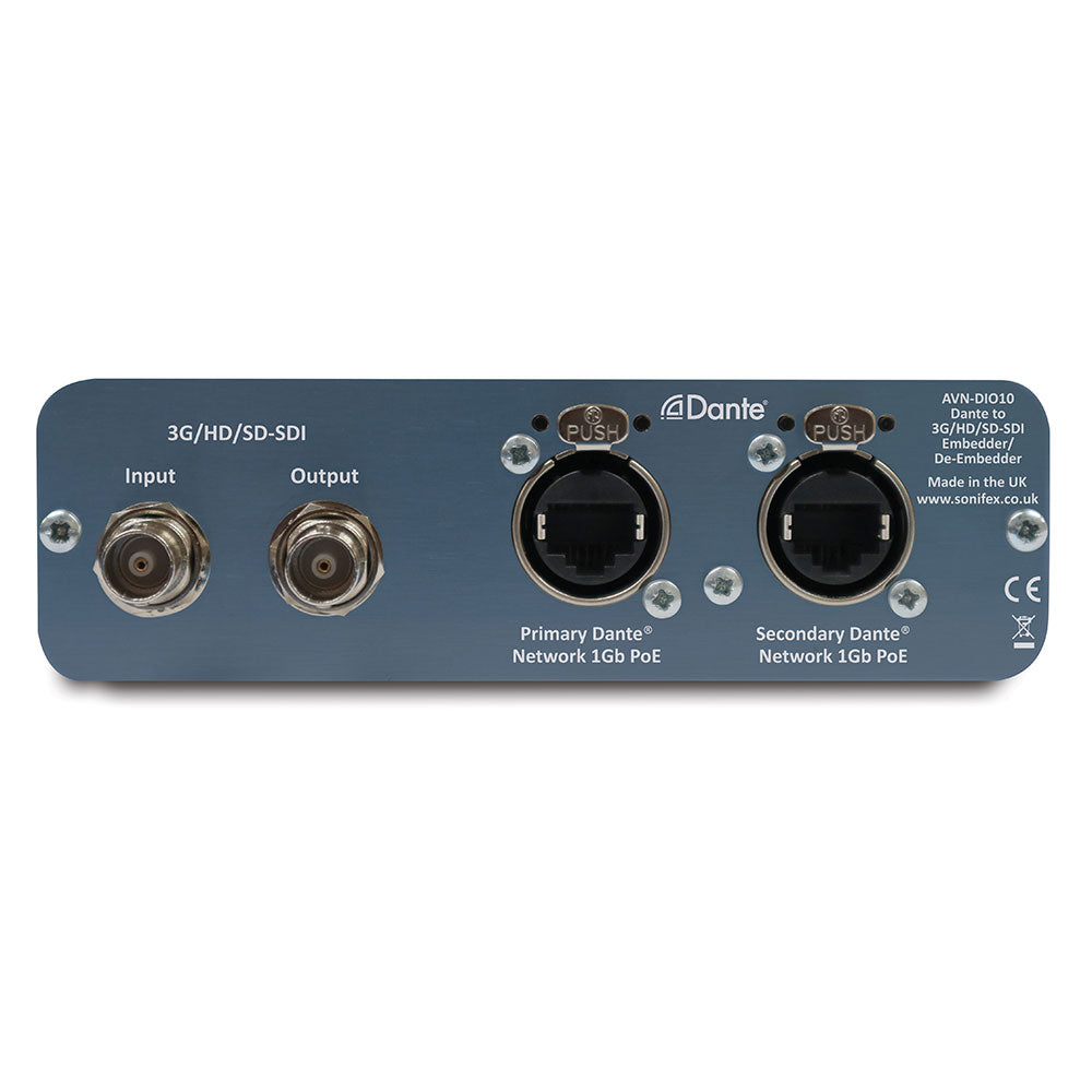 Sonifex AVN-DIO10 Dante to 3G/HD/SD-SDI Embedder/De-Embedder