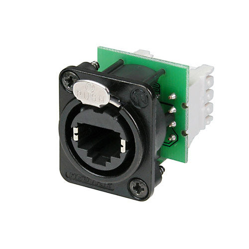 Neutrik NE8FDVY110-BD EtherCON D Series Receptacle (Black/Punchdown)