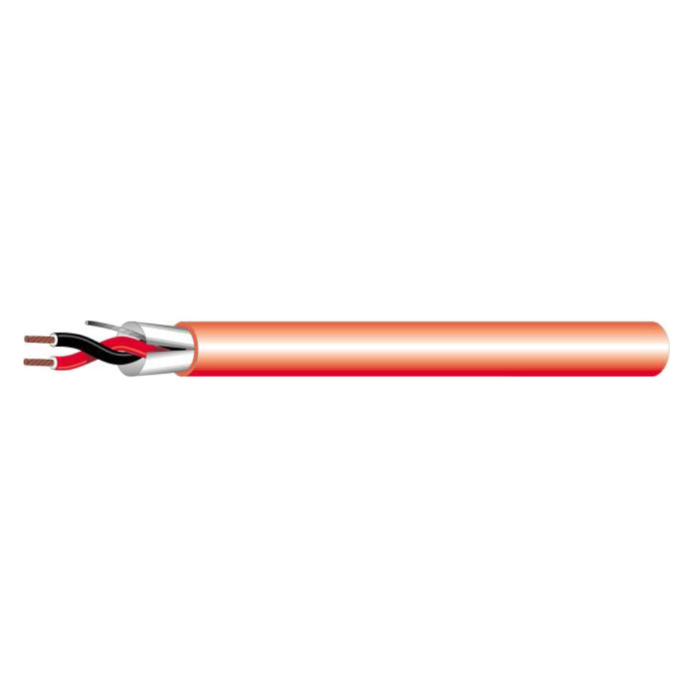 West Penn 975 18-Gauge 1-Pair Control Cable (Red Jacket/500 Foot Spool)