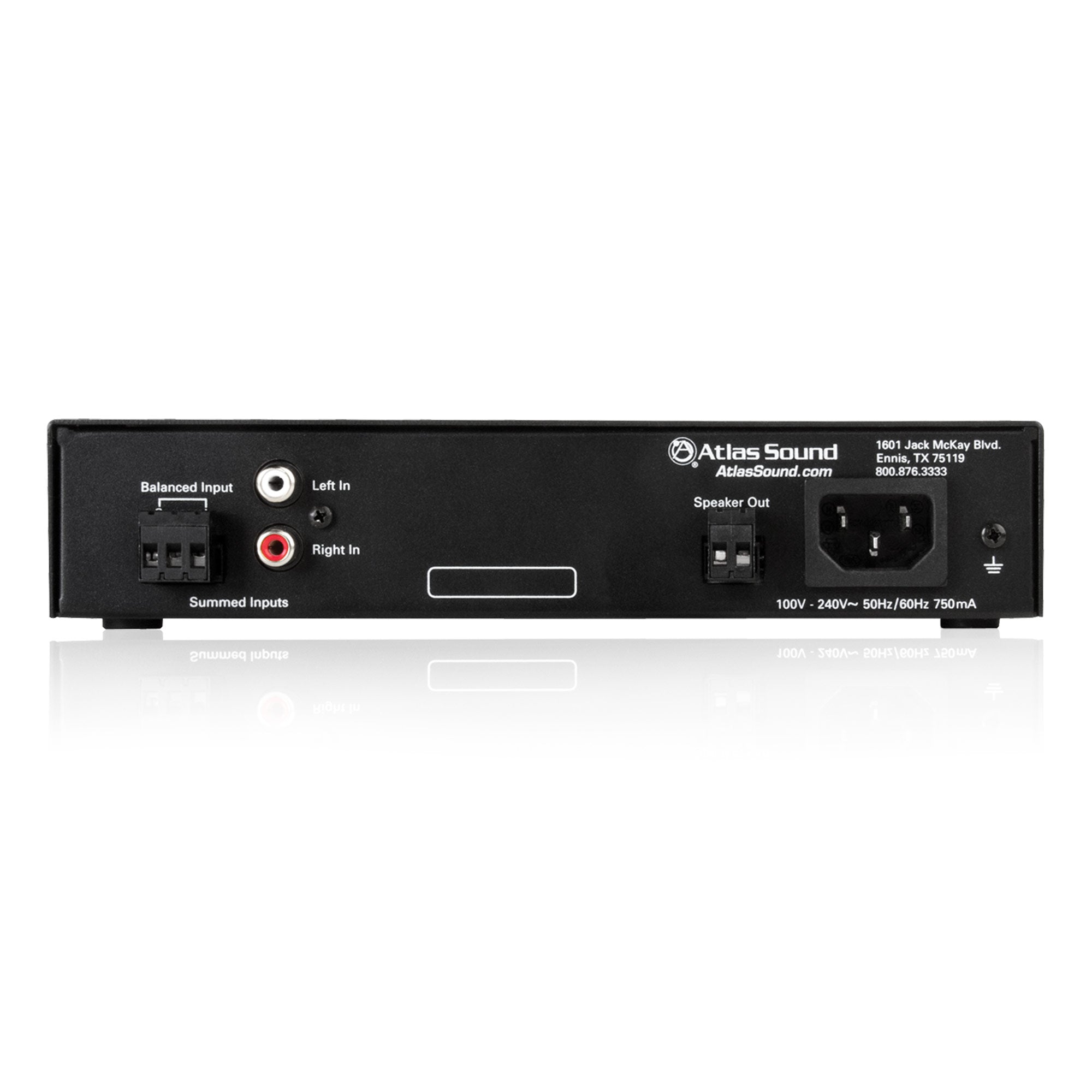 AtlasIED PA40G - 2-Input 40-Watt Single Channel Install Amplifier