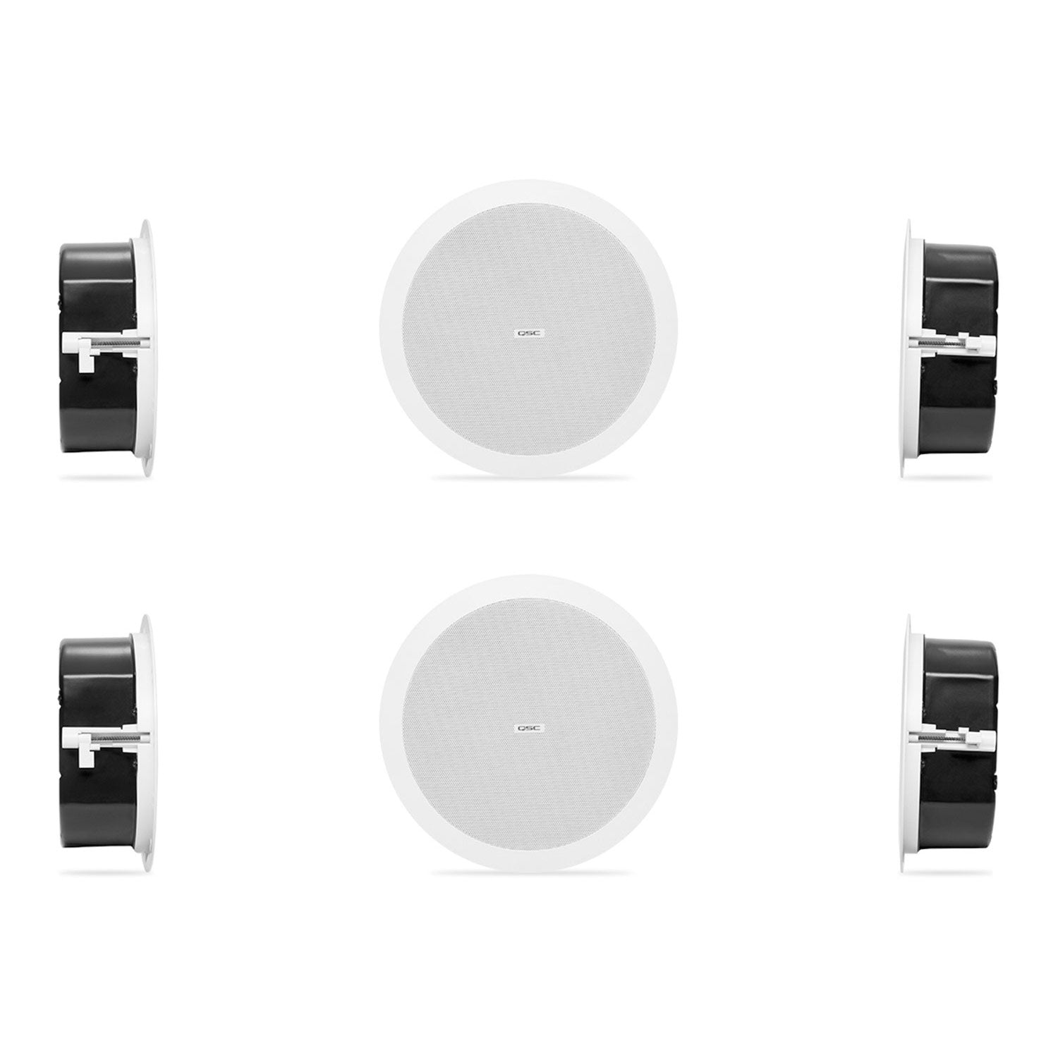 QSC AD-C4T-LP AcousticDesign 2-Way Low Profile Ceiling Loudspeaker (White)