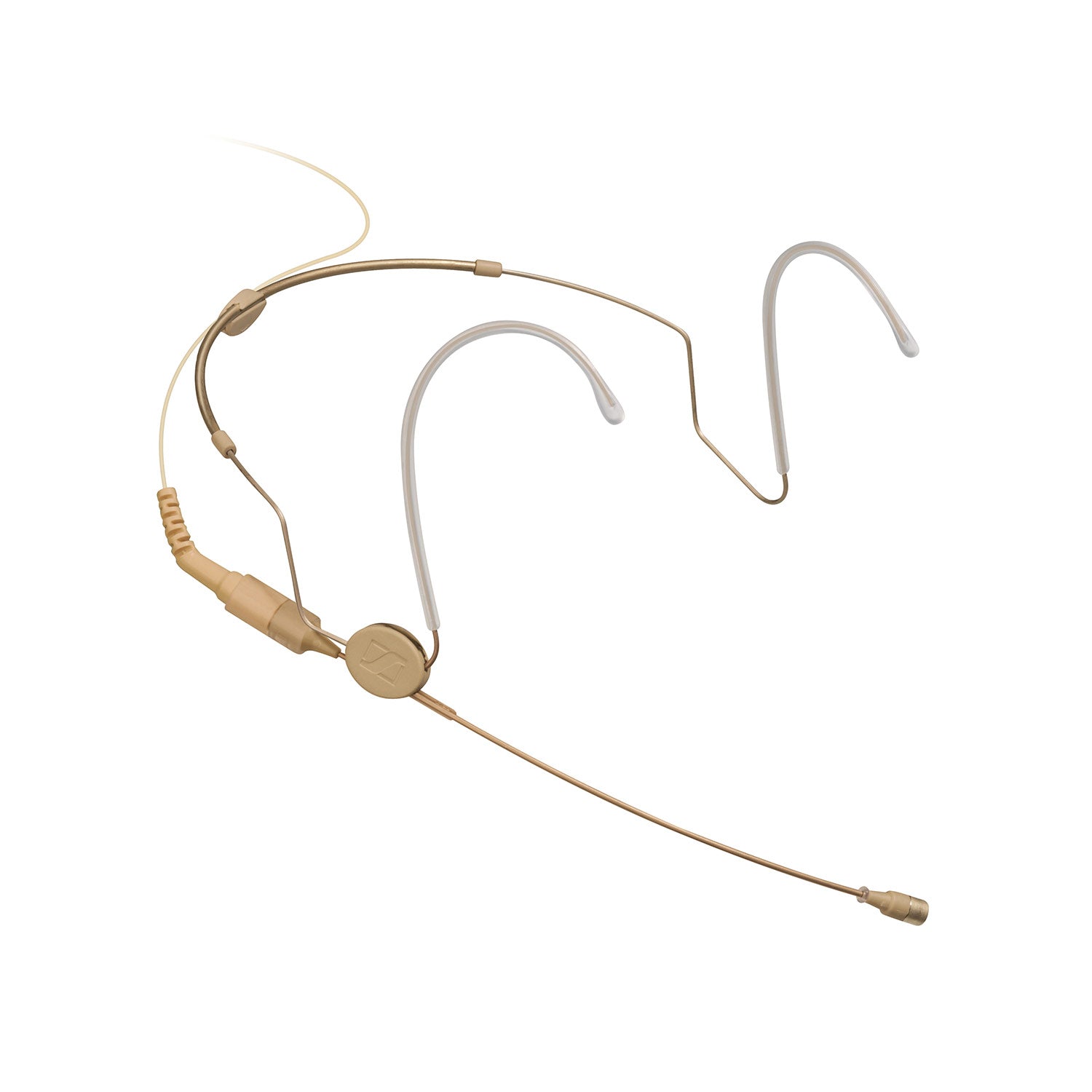 Sennheiser HSP2-3 Head-Worn Omni Condenser Microphone with 3-pin Lemo Connector - Beige