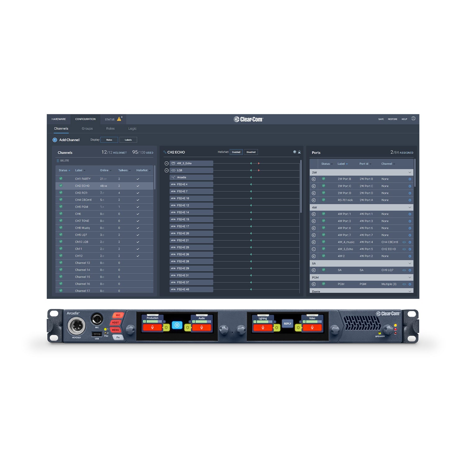 Clear-Com ARCADIA-8P-LIC - 8-Port License Upgrade Pack for Arcadia