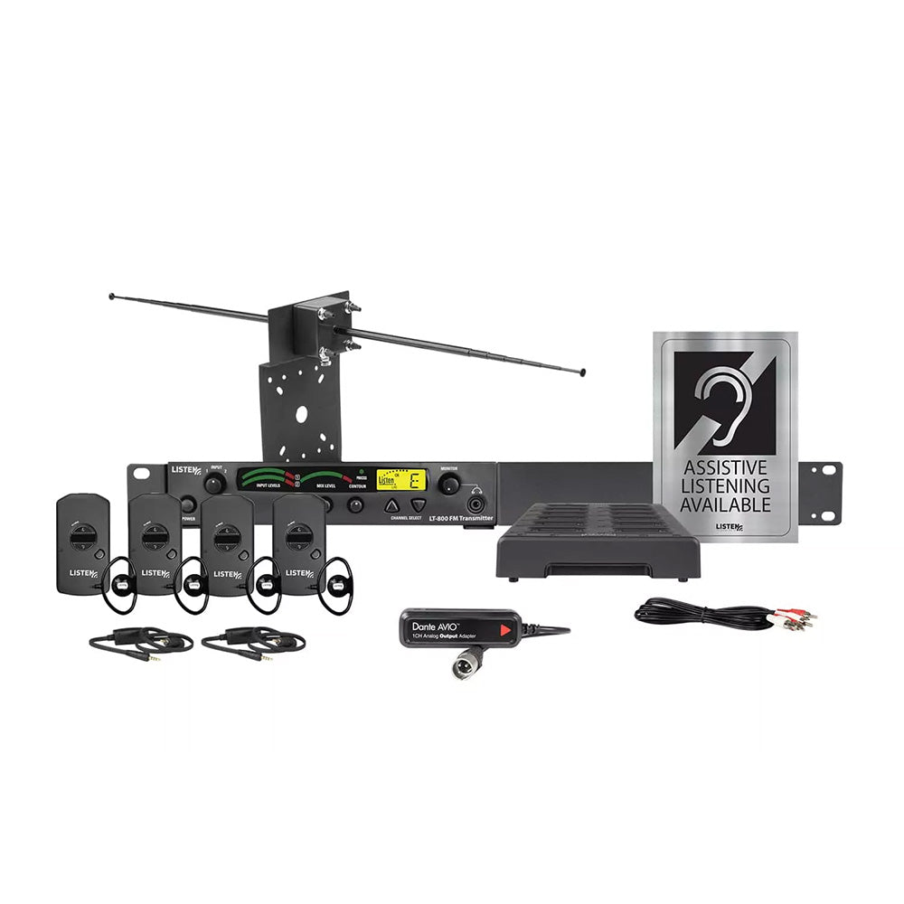 Listen Technologies LS-58-072-D - Listen iDSP Advanced Level III Stationary RF System (72 MHz with Dante)