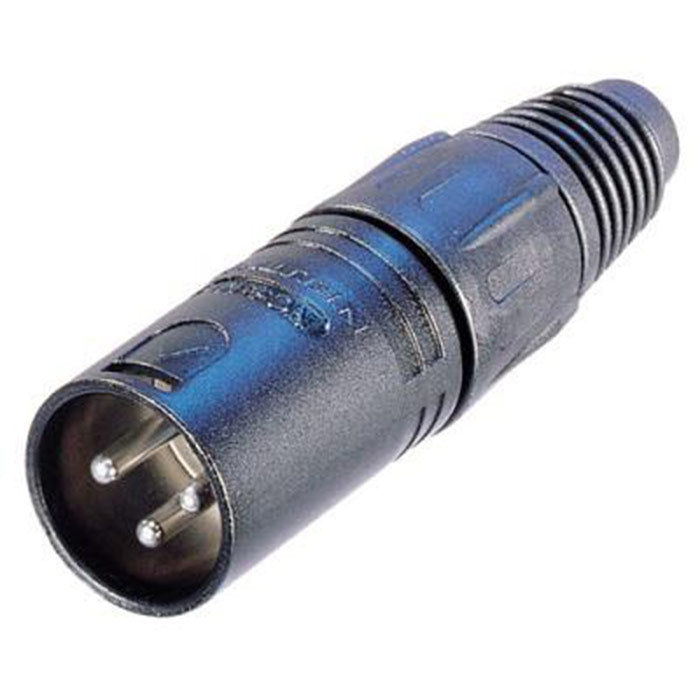 Neutrik NC3MX-B 3-Pin Male XLR Connector Black/Gold