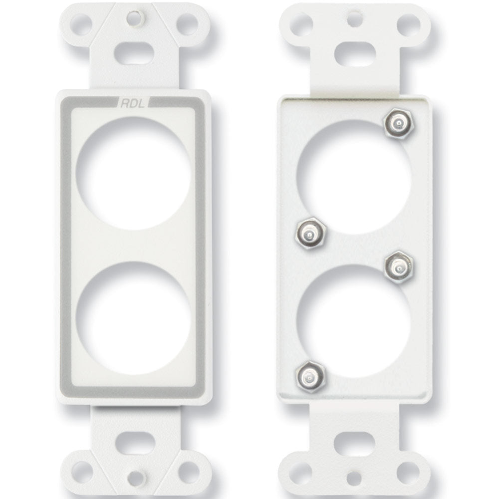 RDL D-D2 Double plate for standard and specialty connectors - Custom Engraving Option