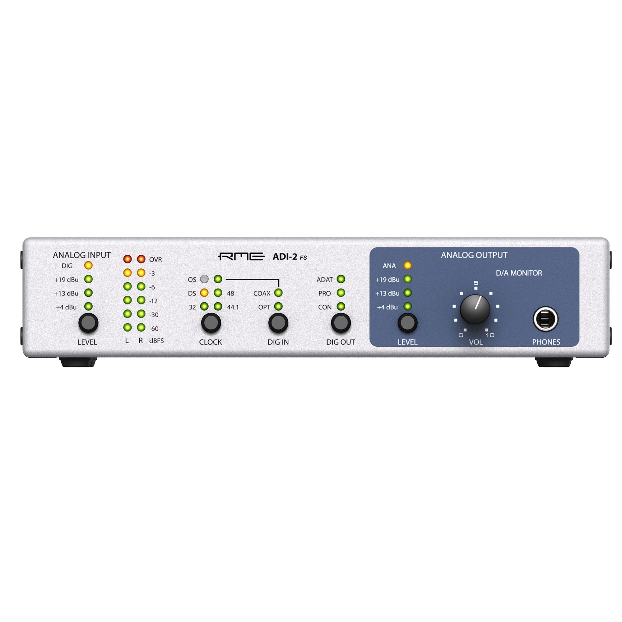 RME ADI-2 FS High-Precision 192 kHz 2-Channel AD/DA Converter