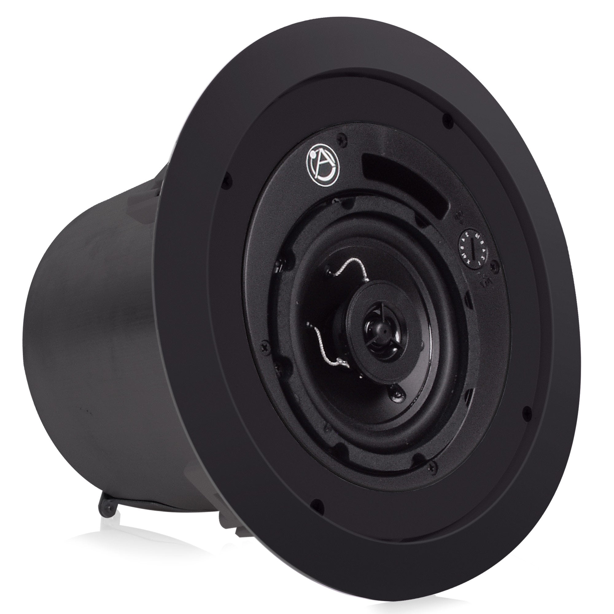 AtlasIED FAP42T-B - 4-Inch In-Ceiling Loudspeaker with Transformer (Black)