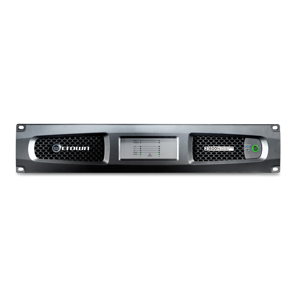 Crown DCi 2|600N Two-Channel 600W @ 4 Ohm Power Amplifier with BLU link, 70V/100V