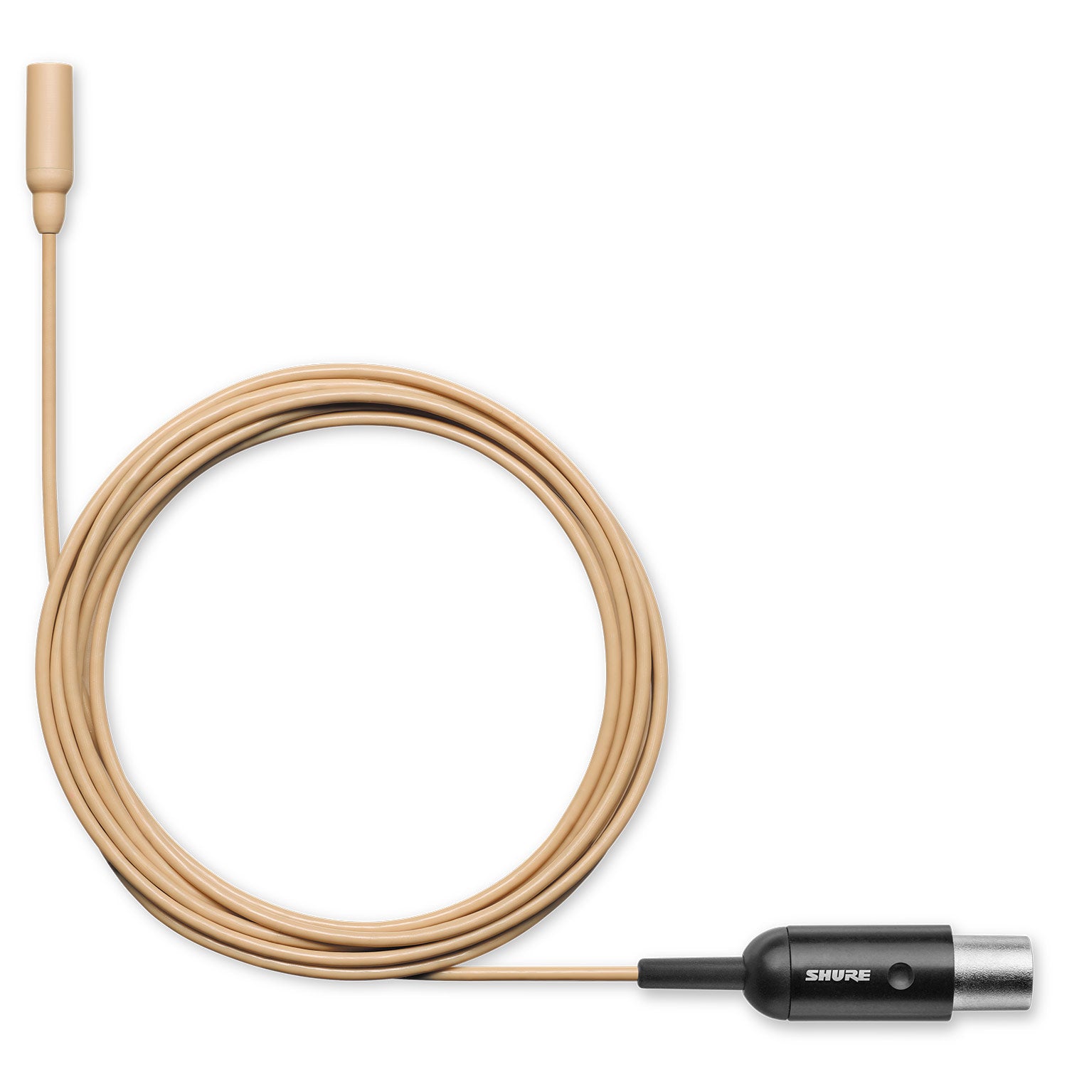 Shure TwinPlex TL48T/O-MTQG-A Subminiature Lavalier Microphone (Tailored, MTQG, Tan)