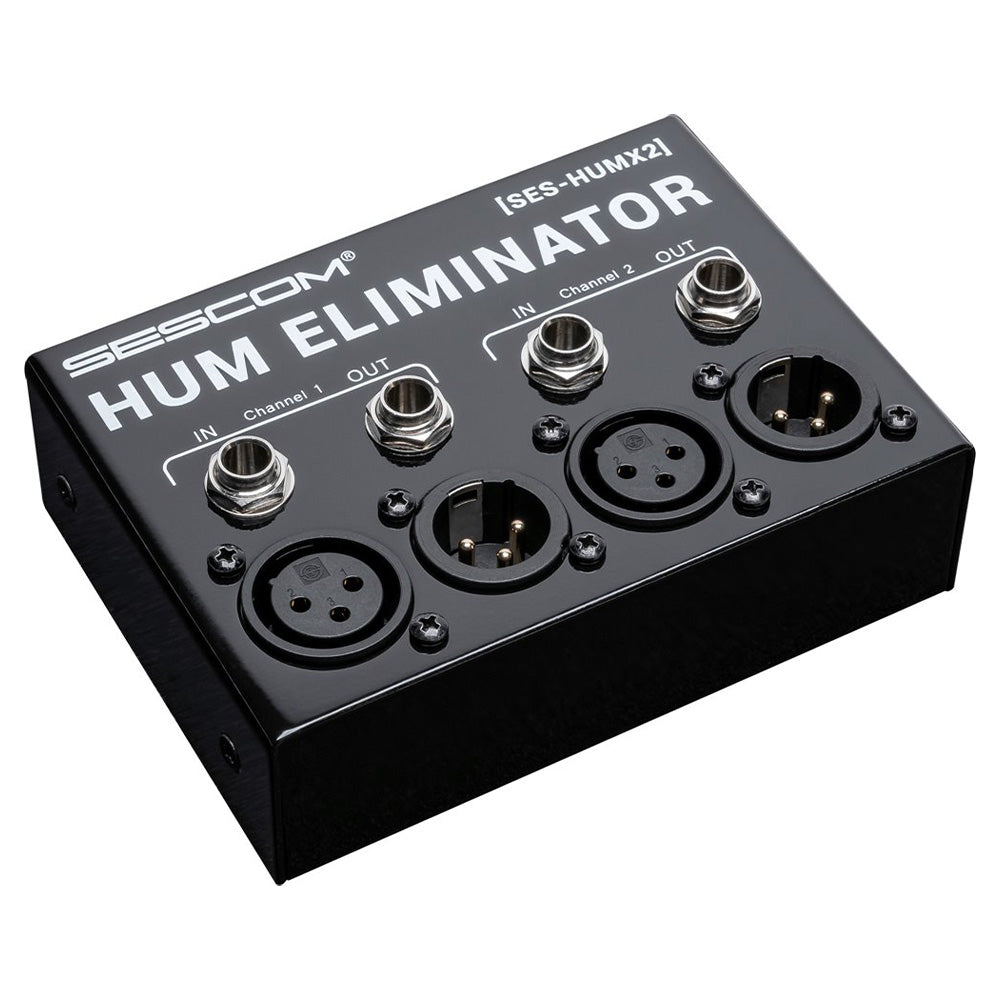 Sescom SES-HUMX2 - Professional 2-Channel Passive Hum Eliminator