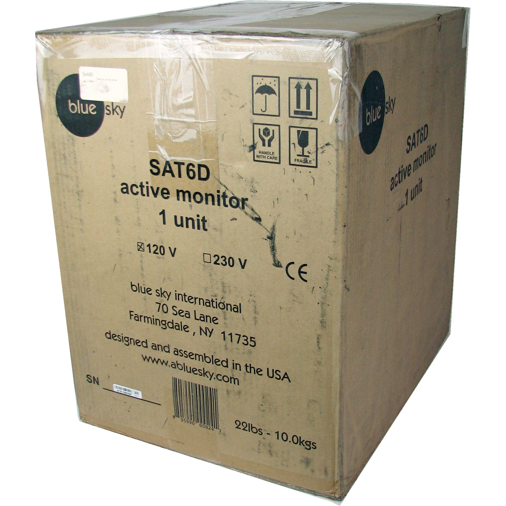 Blue Sky SAT 6D 2-Way Active Studio Monitor (with Analog/AES Inputs) - B-Stock