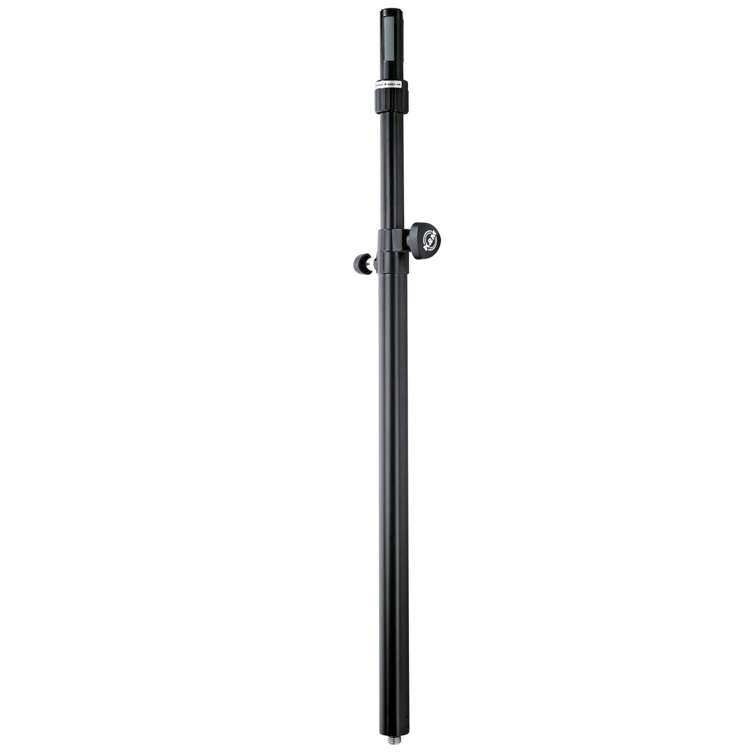 K + M 21367 Speaker Distance Rod with Ring Lock (Black)