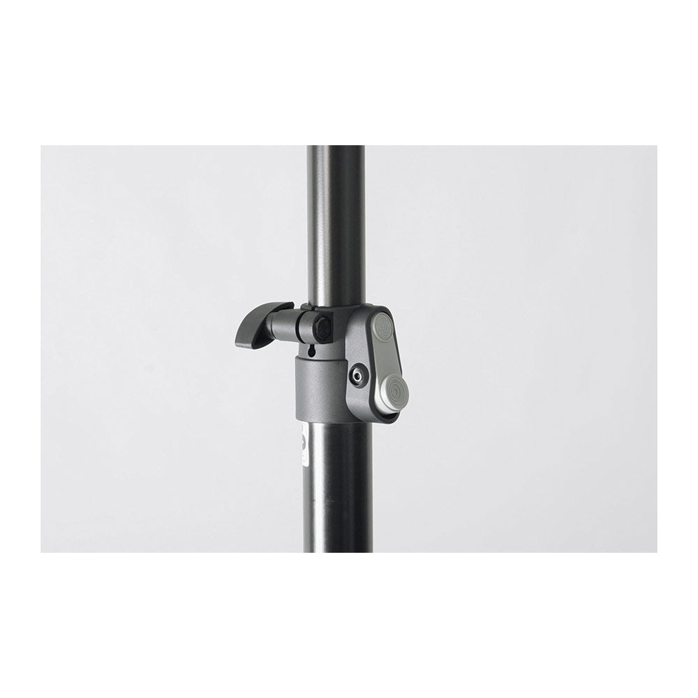 K + M 21436 Aluminum Adjustable 77 Pound Capacity Tripod Speaker Stand - Black